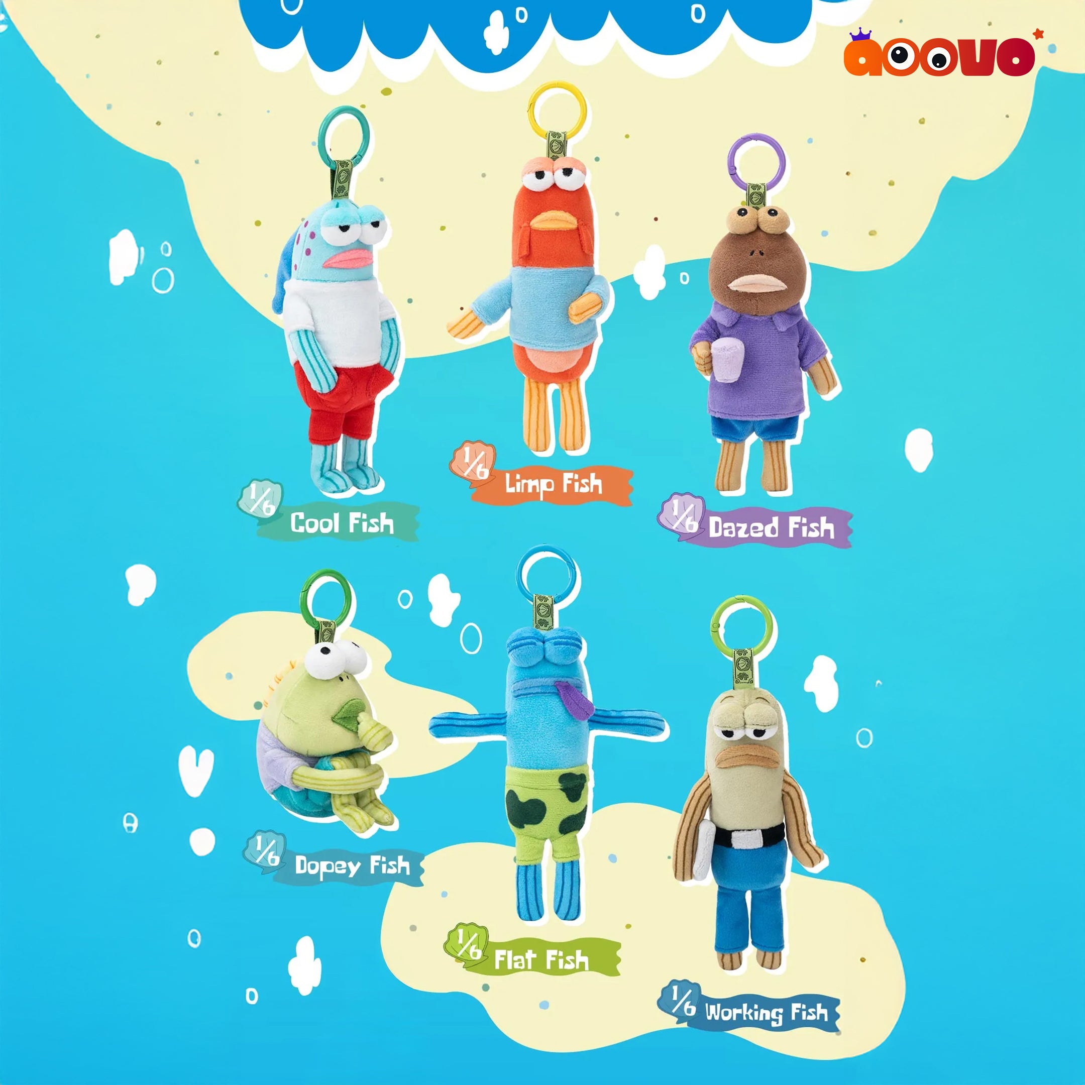 POP MART Bikini Bottom Buddies Whimsical Plush Pendant Blind Box