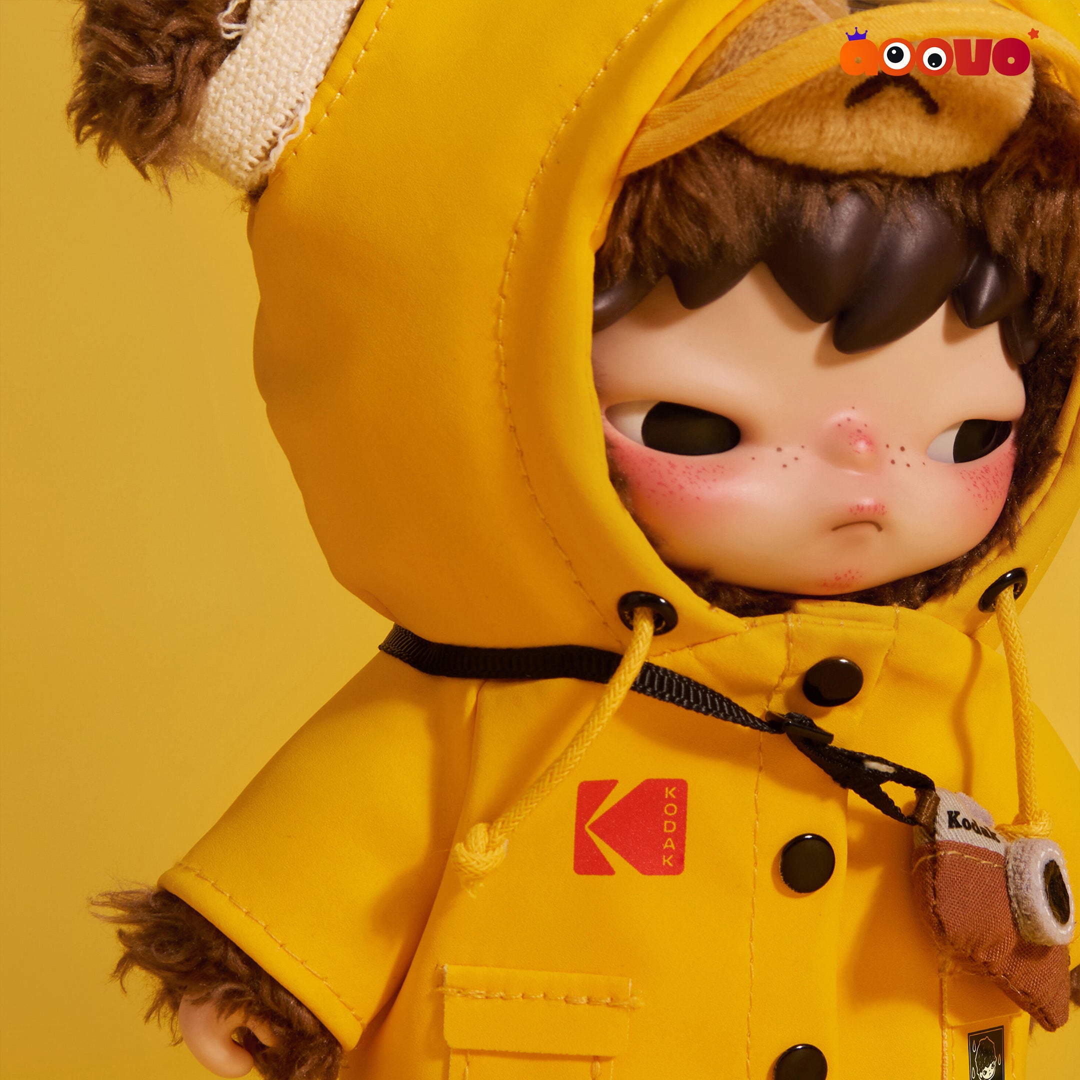 Hirono × Kodak Click Bear Plush Doll Pendant | Aoovo