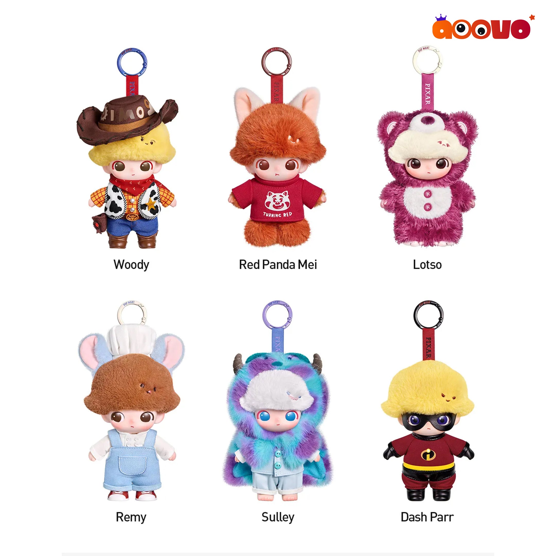DIMOO WORLD × PIXAR Vinyl Plush Pendant Blind Box | Aoovo