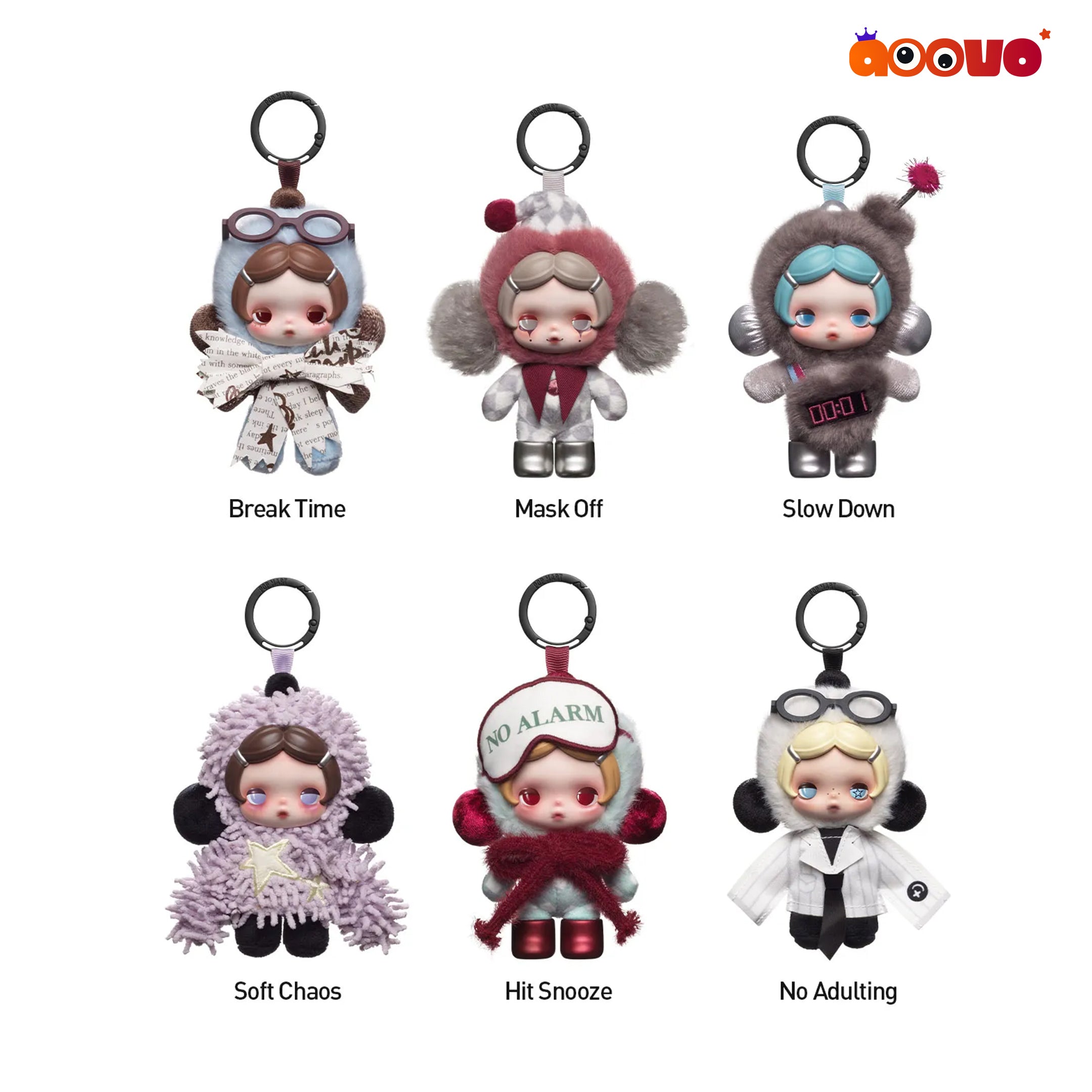 θ SKULLPANDA Off Mode Series Plush Doll Pendant Blind Box