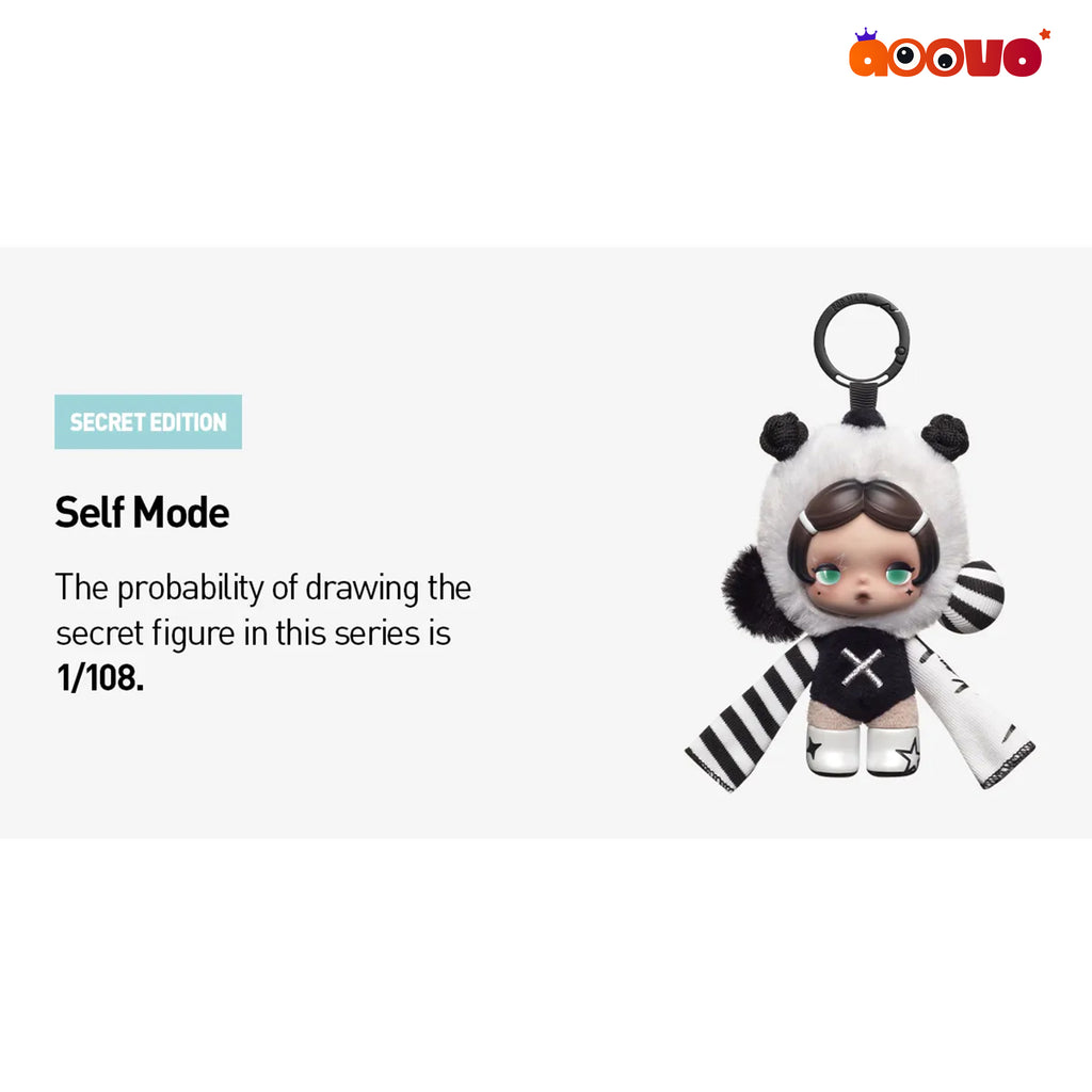 θ SKULLPANDA Off Mode Series Plush Doll Pendant Blind Box
