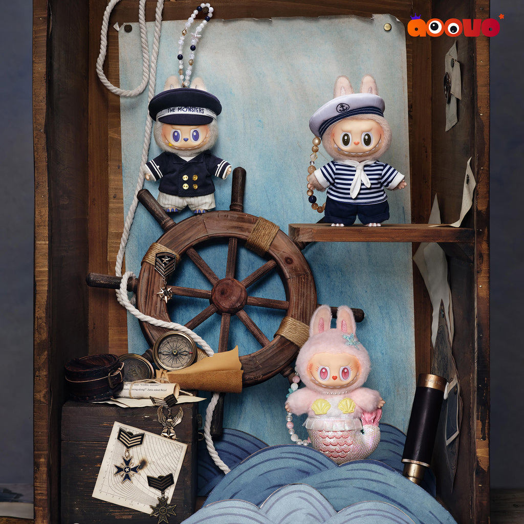 THE MONSTERS Labubu Sailor (POP LAND LIMITED) - De Vliegende Labubu Vinyl Plush Pendant