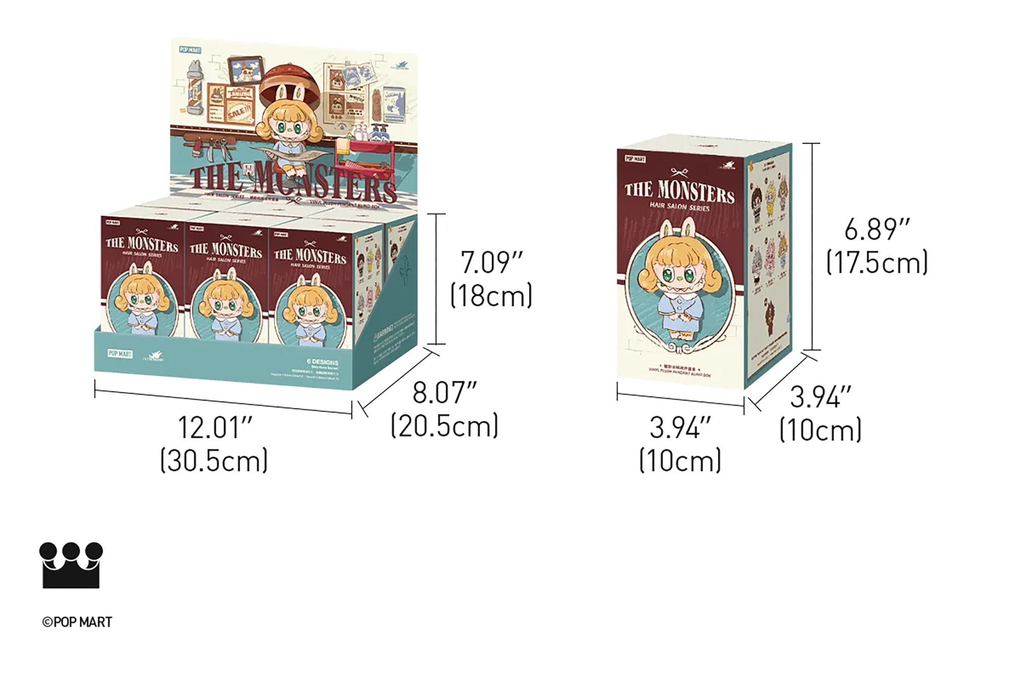 THE MONSTERS (Labubu) - Hair Salon Series Vinyl Plush Pendant Blind Box