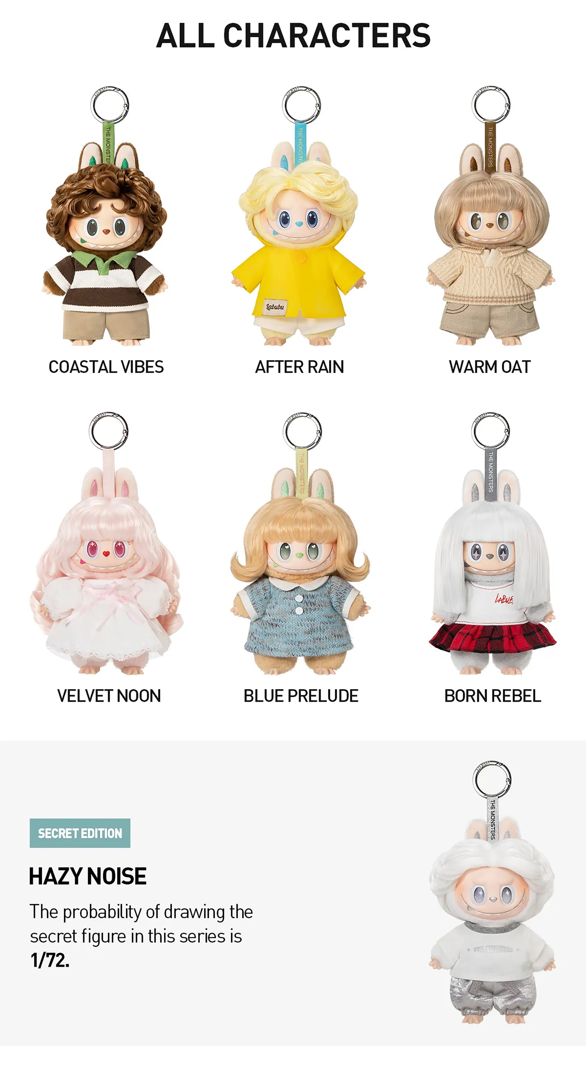 THE MONSTERS (Labubu) - Hair Salon Series Vinyl Plush Pendant Blind Box