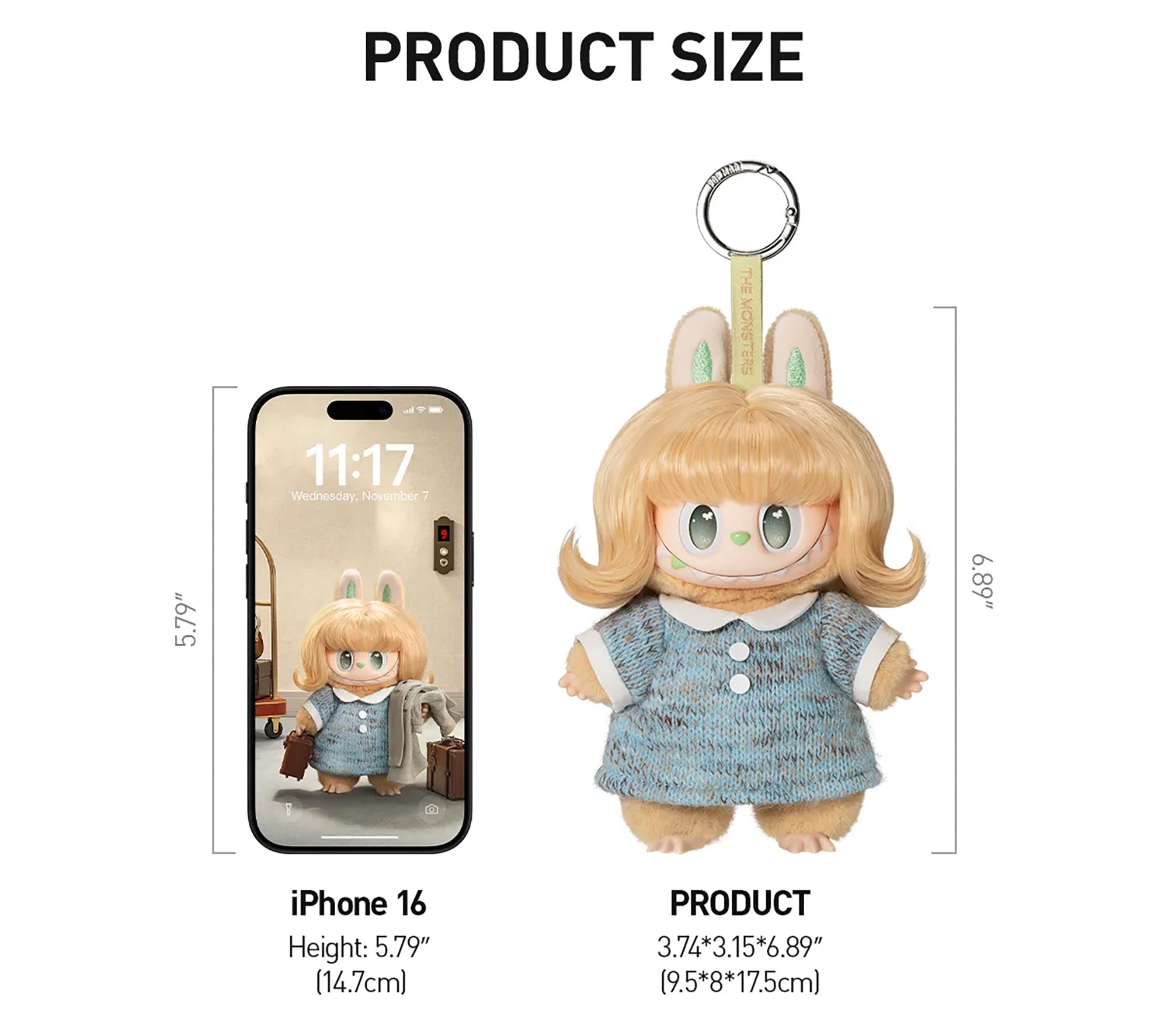 THE MONSTERS (Labubu) - Hair Salon Series Vinyl Plush Pendant Blind Box