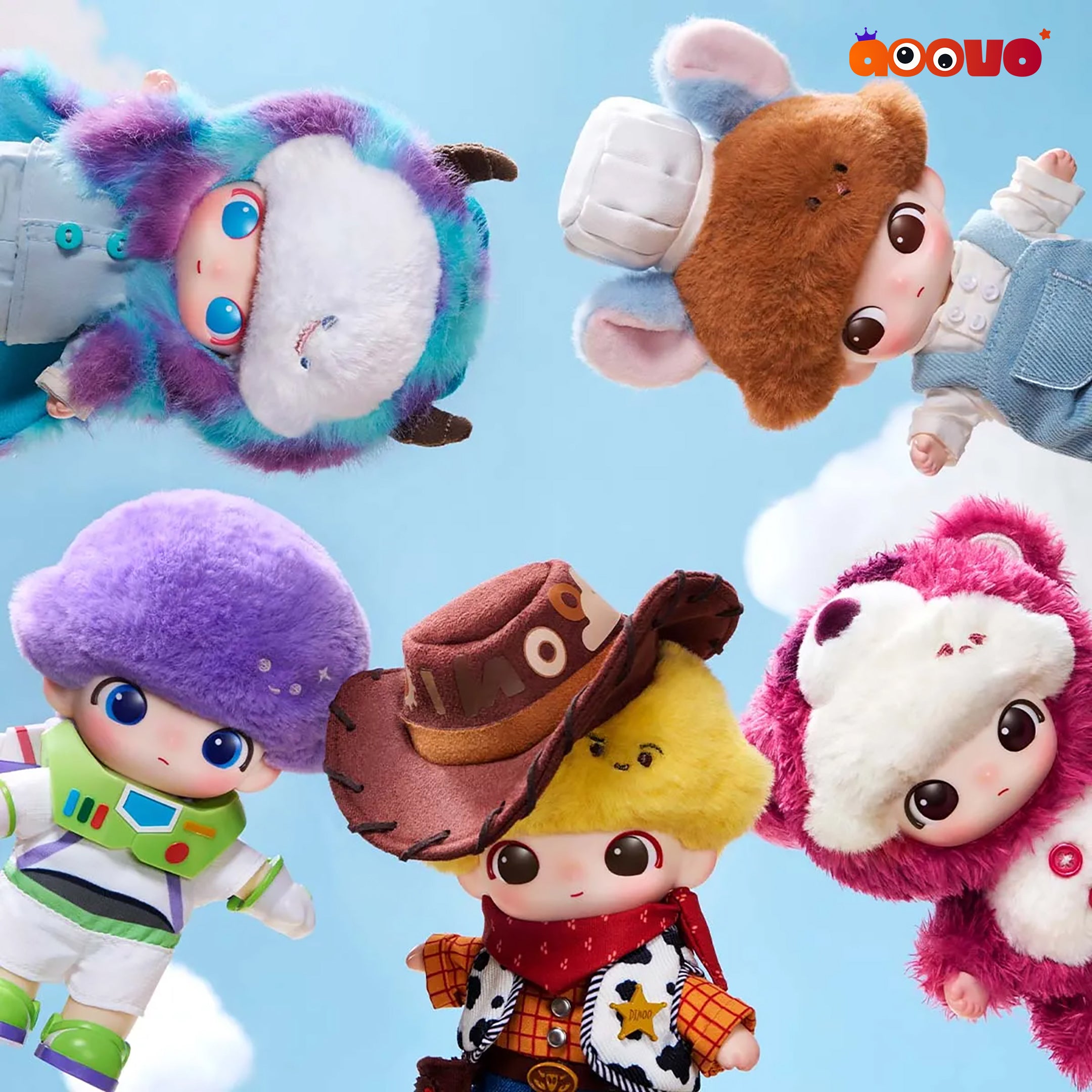 DIMOO WORLD × PIXAR Vinyl Plush Pendant Blind Box | Aoovo