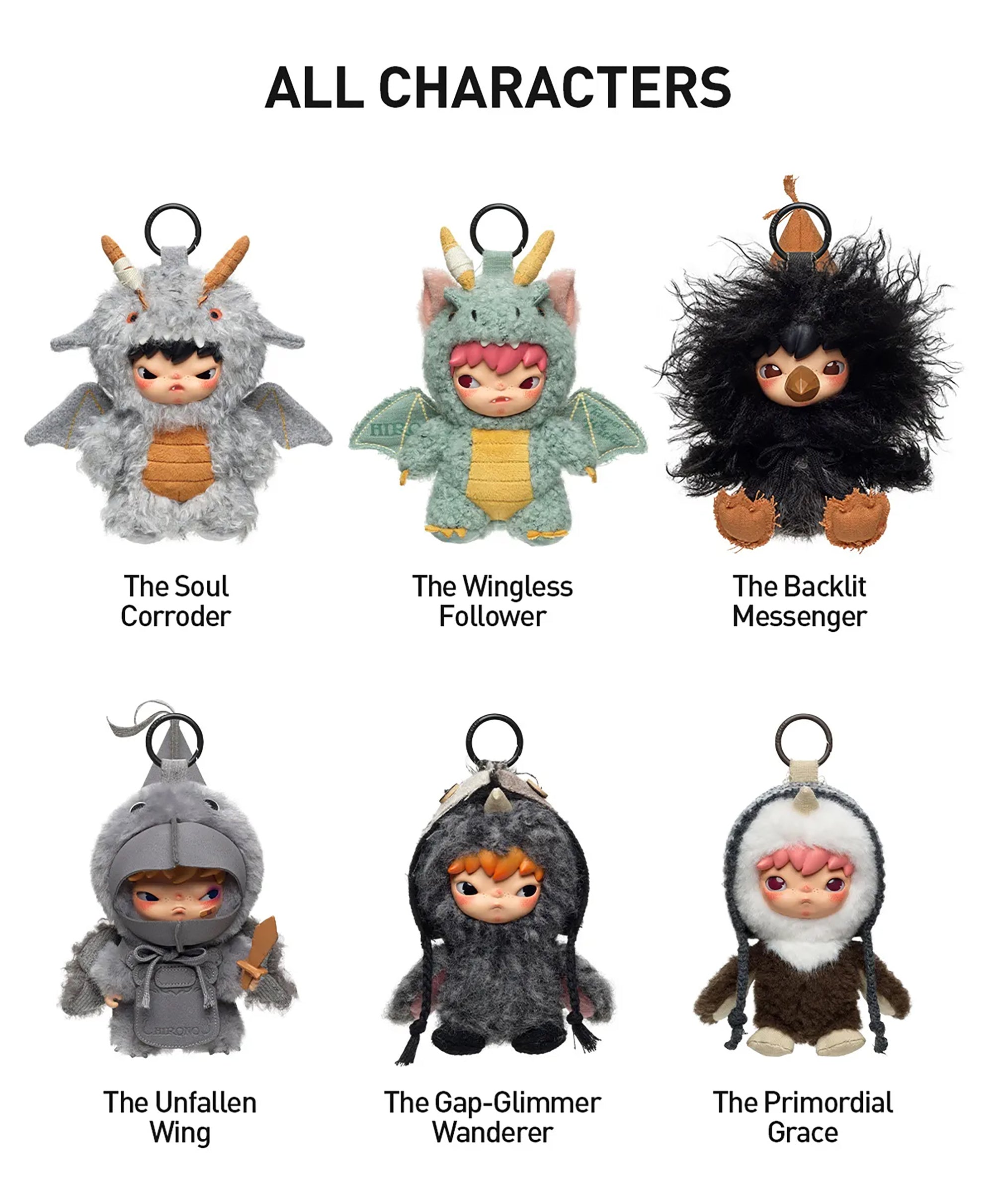 Hirono Mist-Walker Series Plush Doll Pendant Blind Box