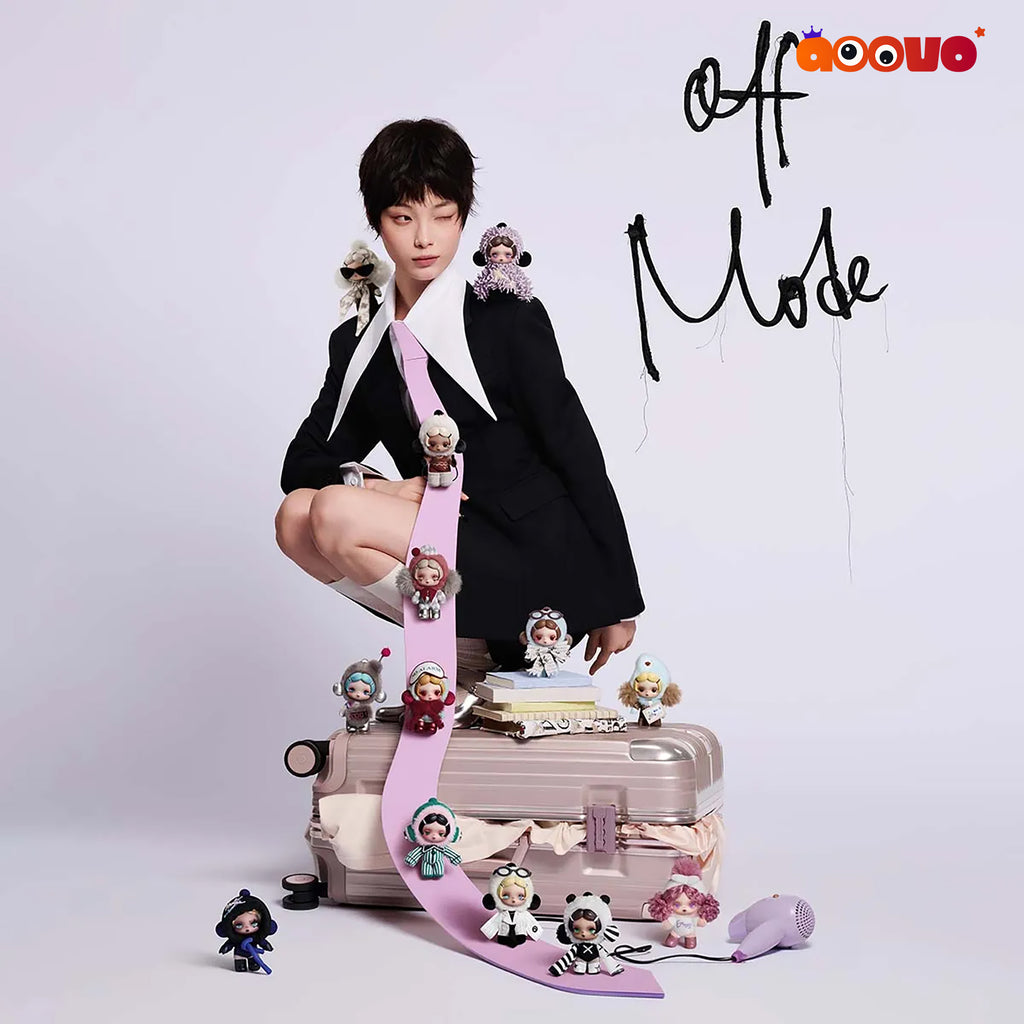 θ SKULLPANDA Off Mode Series Plush Doll Pendant Blind Box