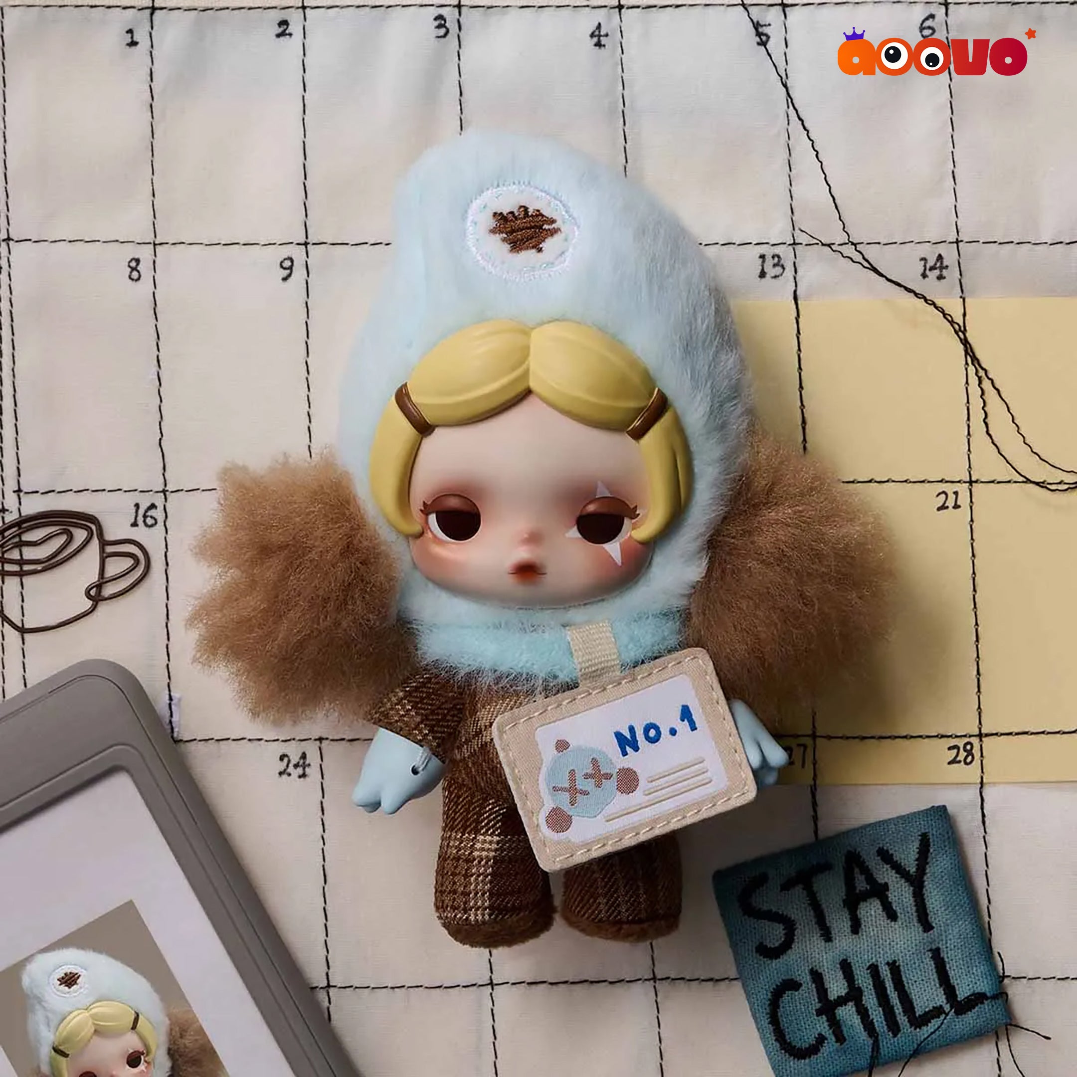 θ SKULLPANDA Off Mode Series Plush Doll Pendant Blind Box