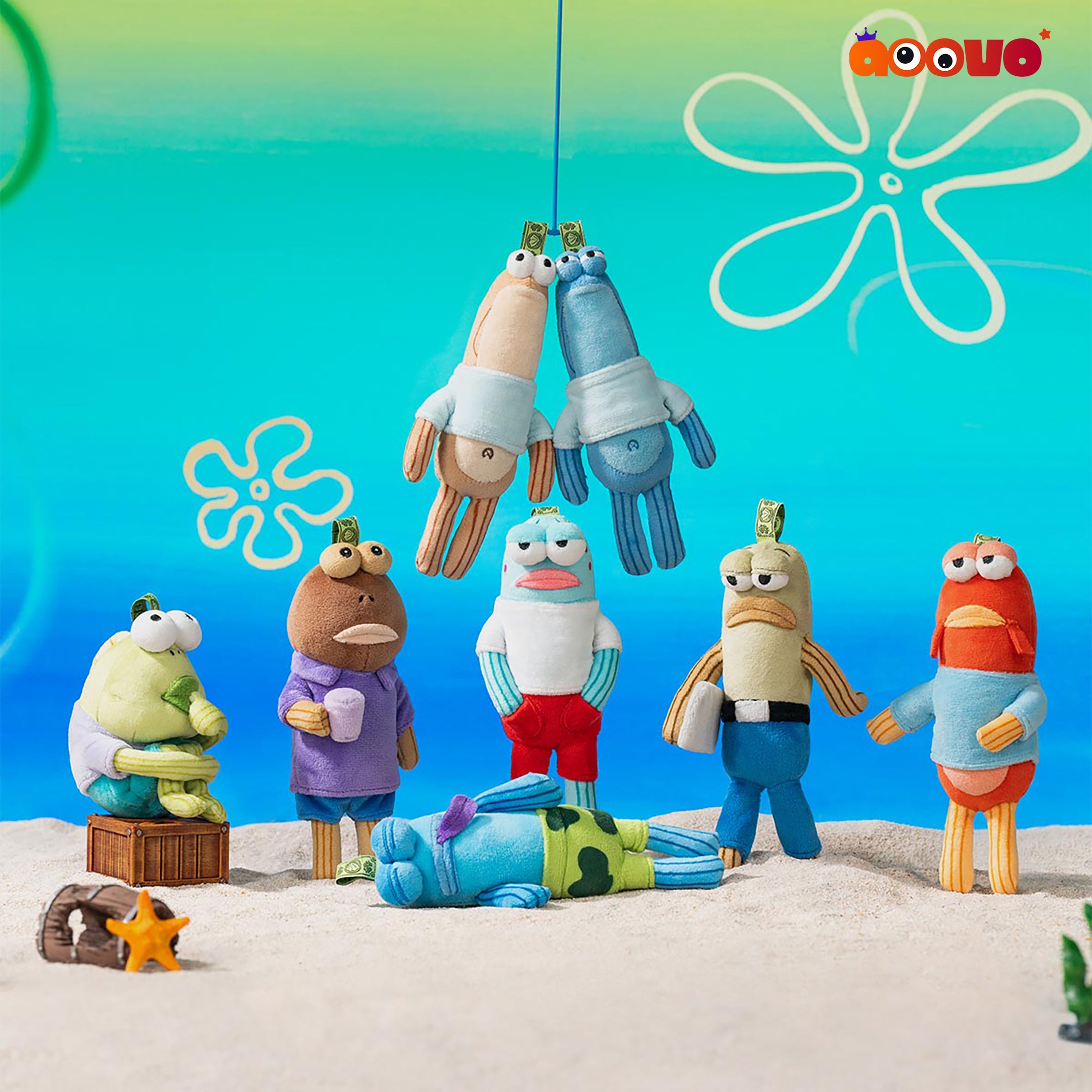 POPMART Bikini Bottom Buddies アソートボックス POP MART Bikini Bottom Buddies Whimsical Plush Blind Box | Aoovo