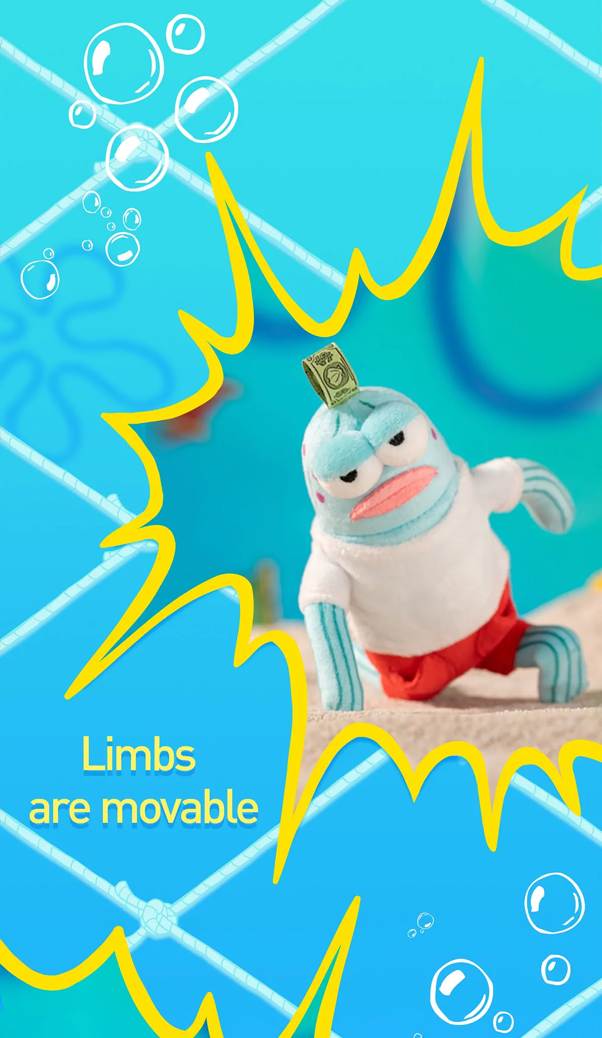 POP MART Bikini Bottom Buddies Whimsical Plush Pendant Blind Box