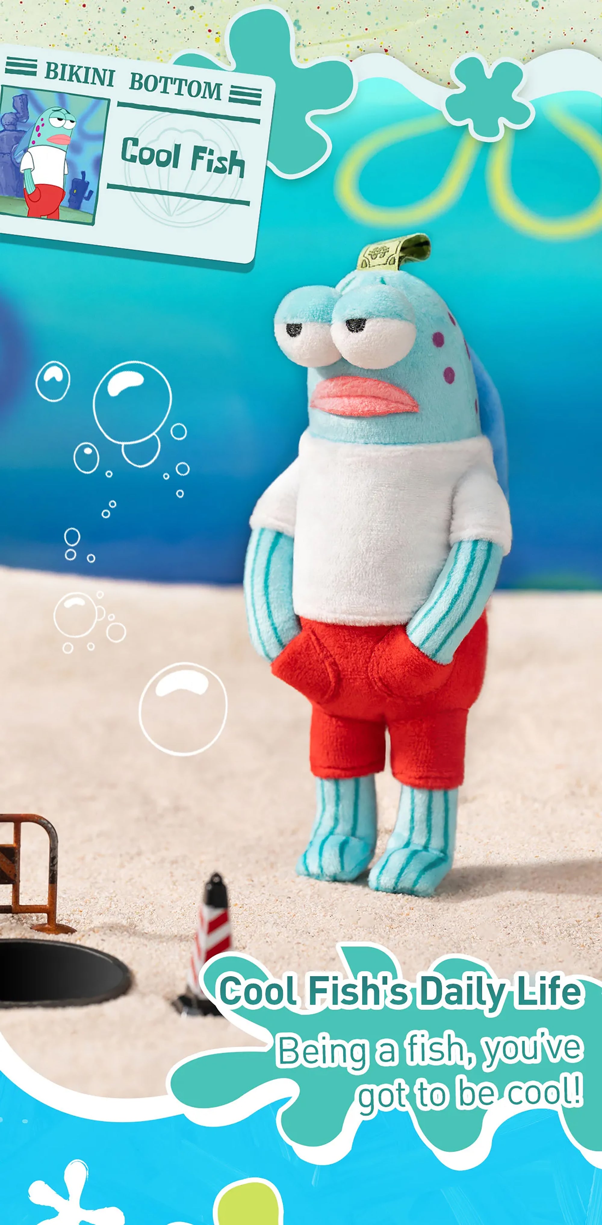 POP MART Bikini Bottom Buddies Whimsical Plush Pendant Blind Box
