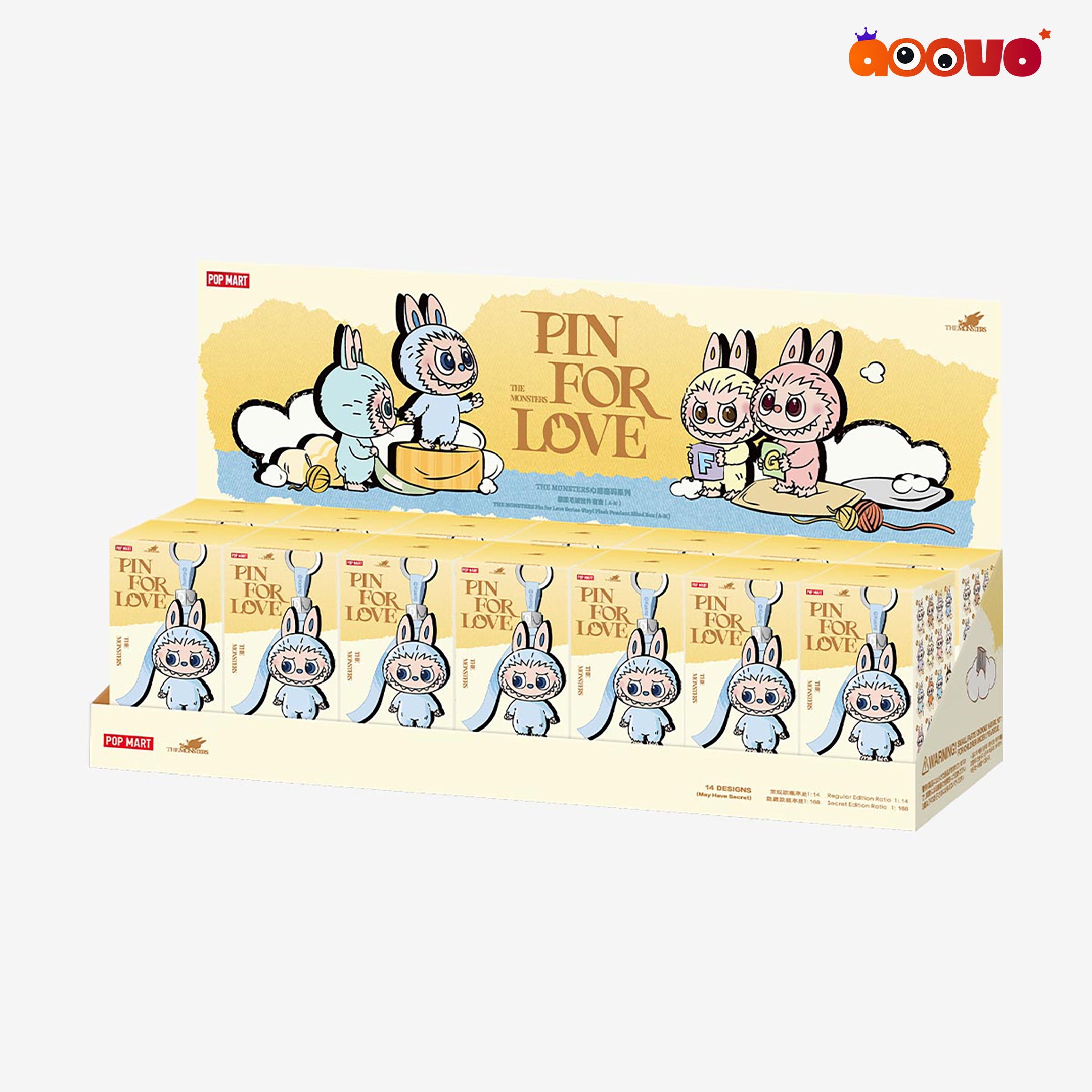 THE MONSTERS (Labubu) - Pin for Love Series A-M Vinyl Plush Pendant Blind Box