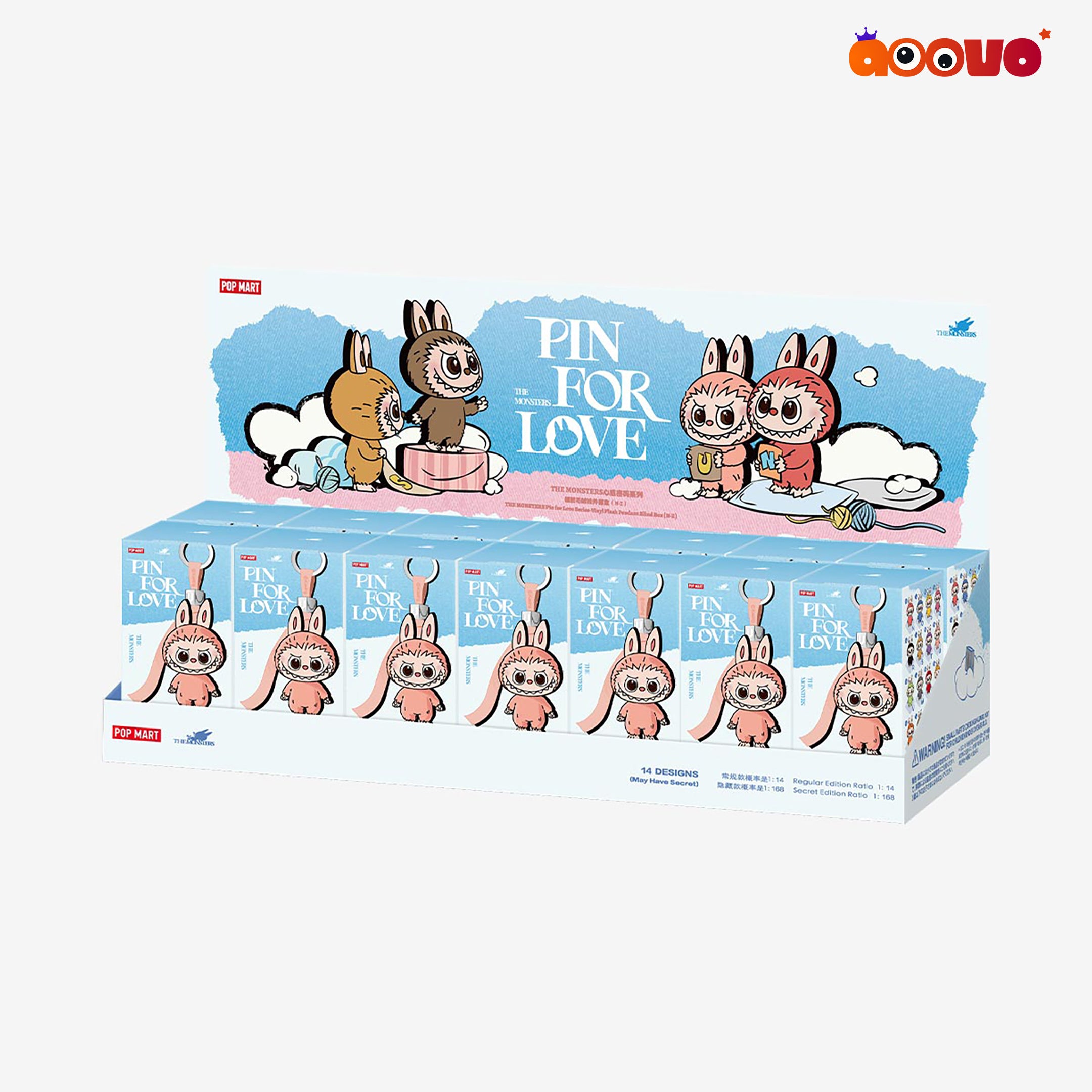 THE MONSTERS (Labubu) - Pin for Love Series N-Z Vinyl Plush Pendant Blind Box