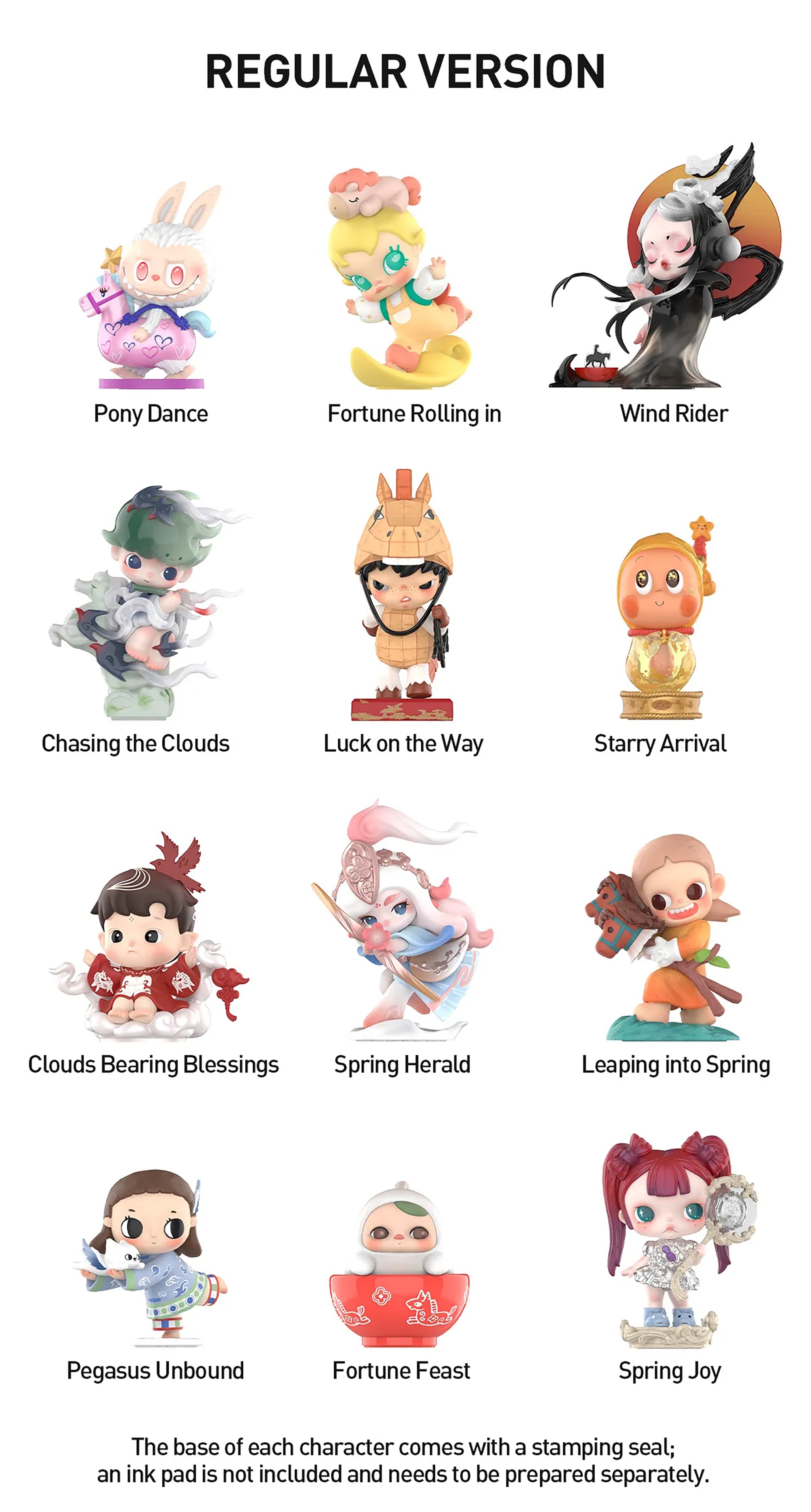 POP MART The Golden Gallop Series Figures Blind Box