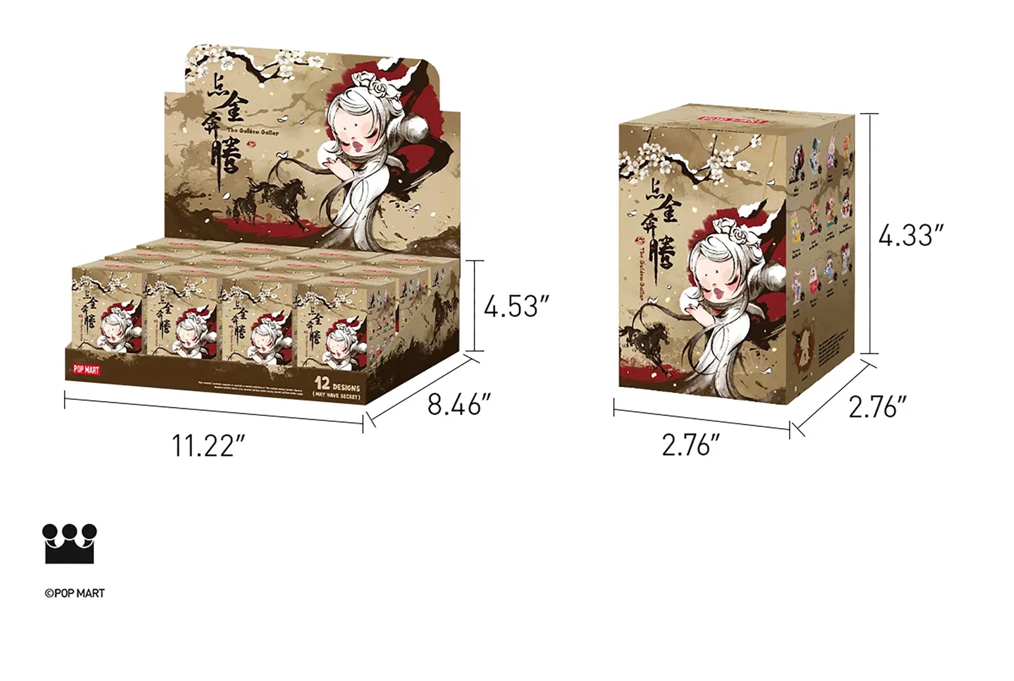 POP MART The Golden Gallop Series Figures Blind Box