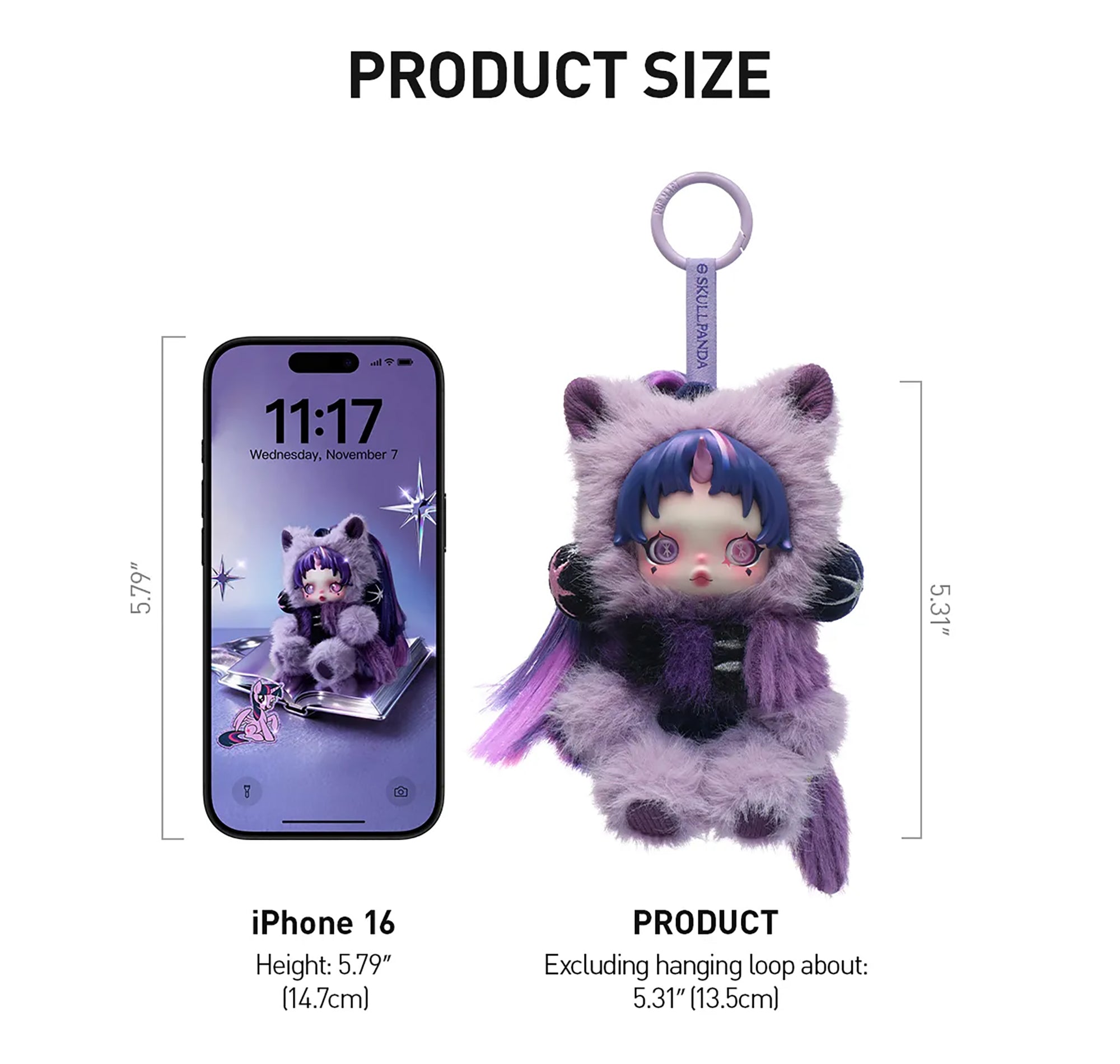 SKULLPANDA × My Little Pony Series Plush Doll Pendant Blind Box