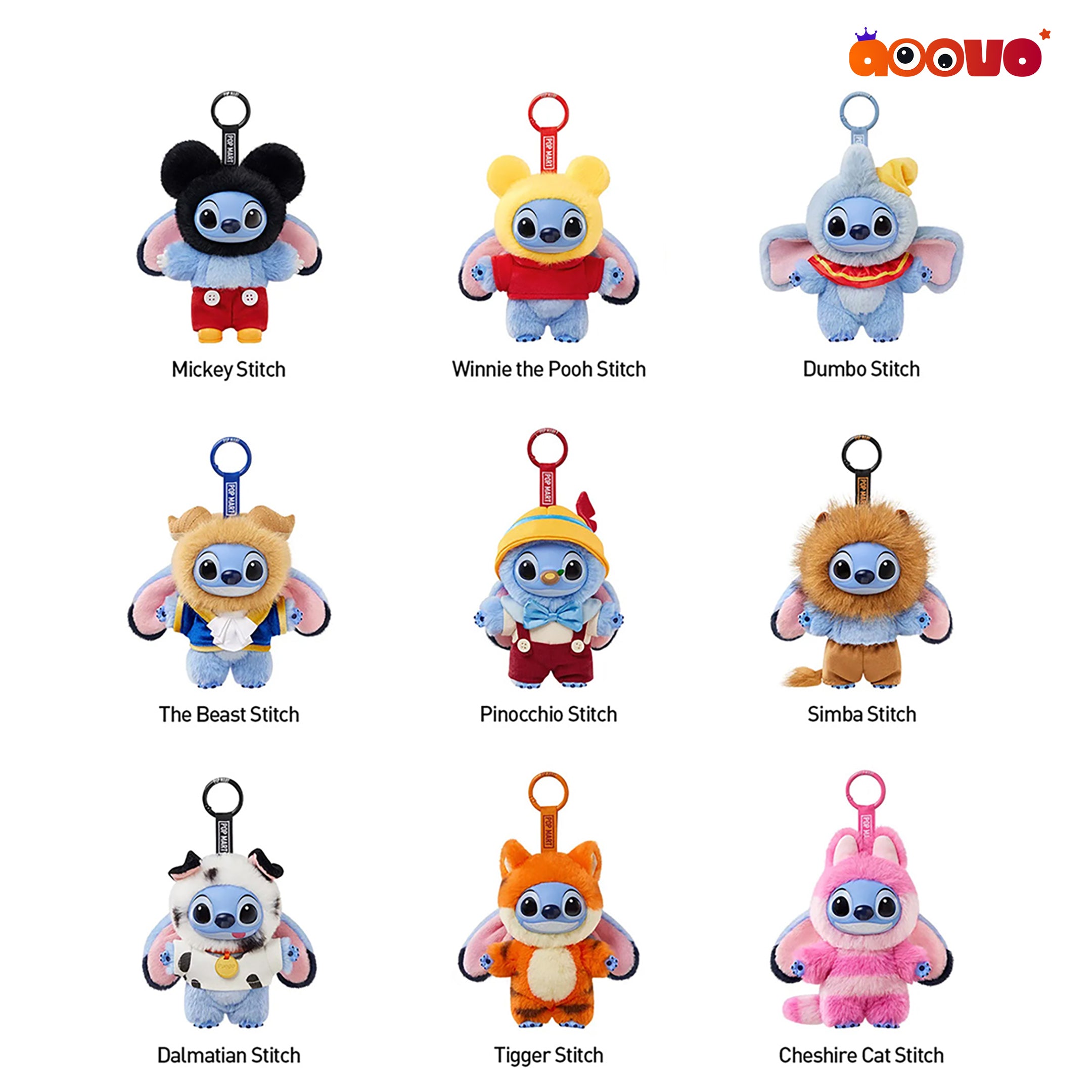 POP MART Stitch Adventure Vinyl Plush Pendant Blind Box | Aoovo POP MART Stitch Adventure Vinyl Plush Pendant Blind Box | Aoovo