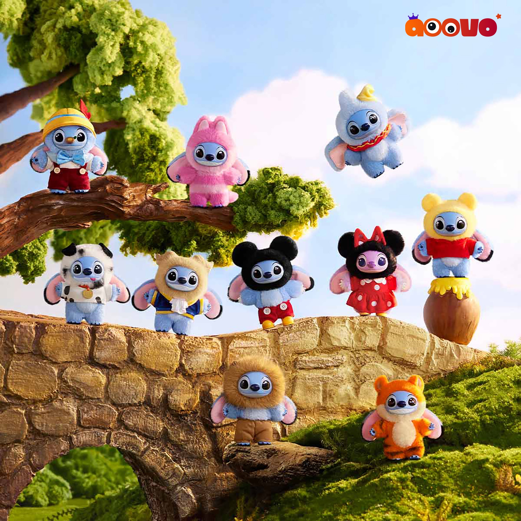 POP MART Stitch Adventure Vinyl Plush Pendant Blind Box | Aoovo