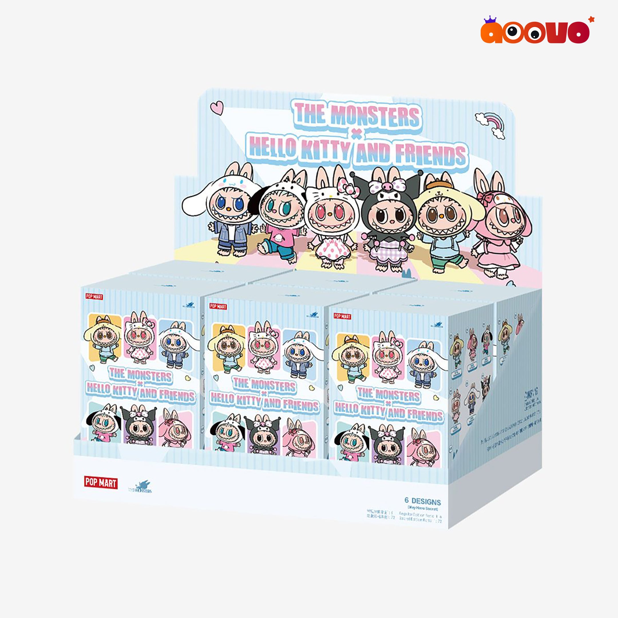 THE MONSTERS (Labubu) x Hello Kitty and Friends Series Vinyl Plush Pendant Blind Box