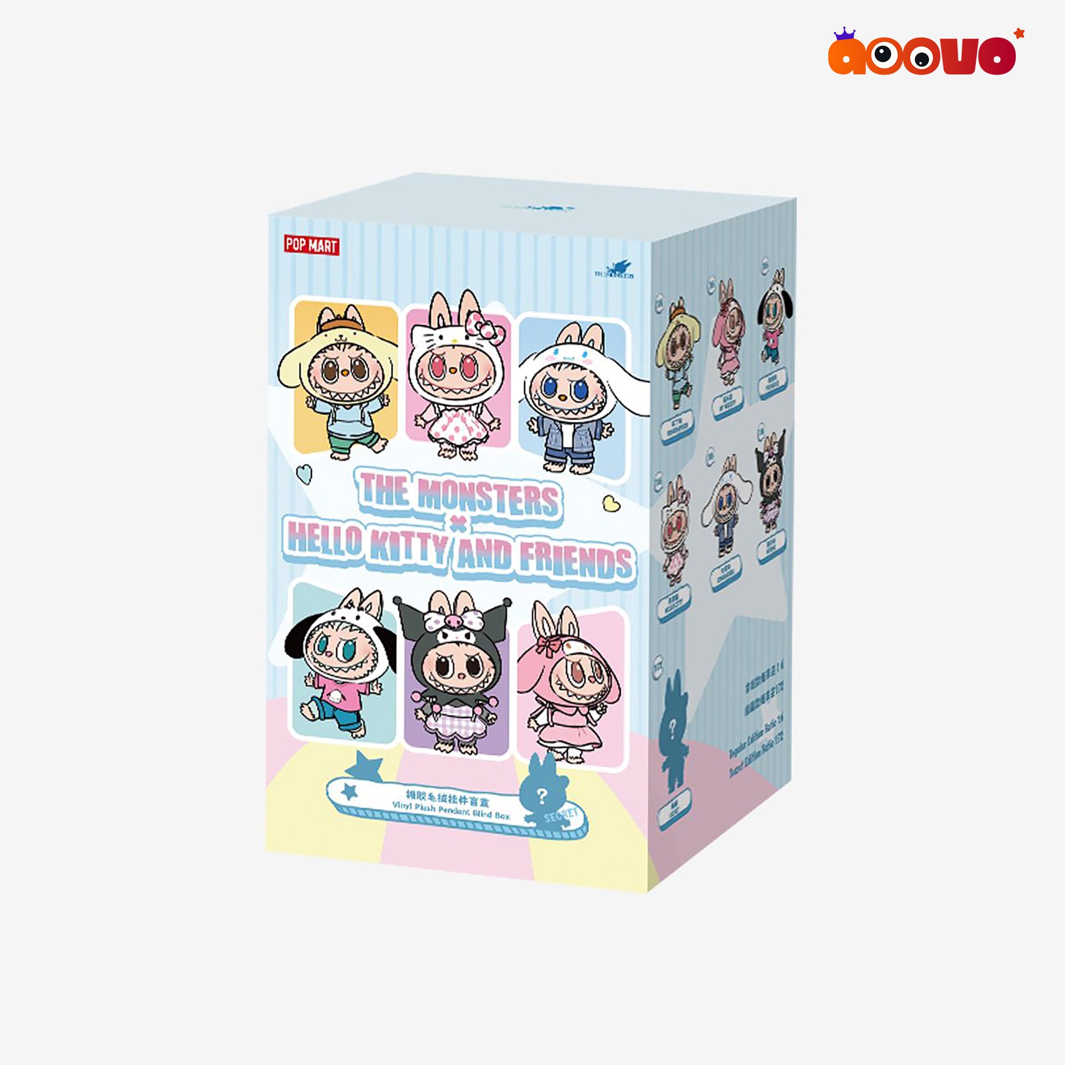 THE MONSTERS (Labubu) x Hello Kitty and Friends Series Vinyl Plush Pendant Blind Box