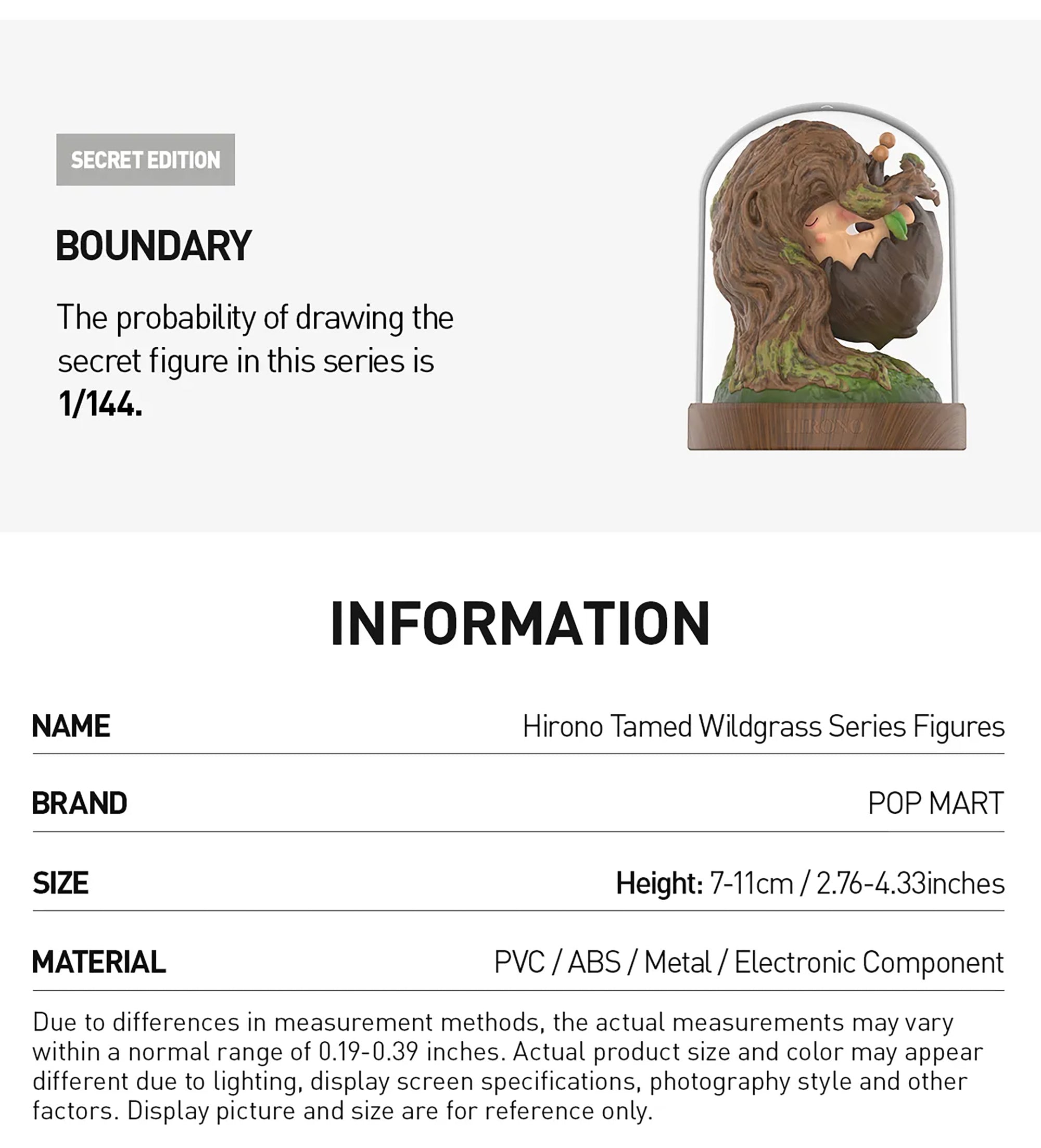 Hirono Tamed Wildgrass Series Figures Blind Box