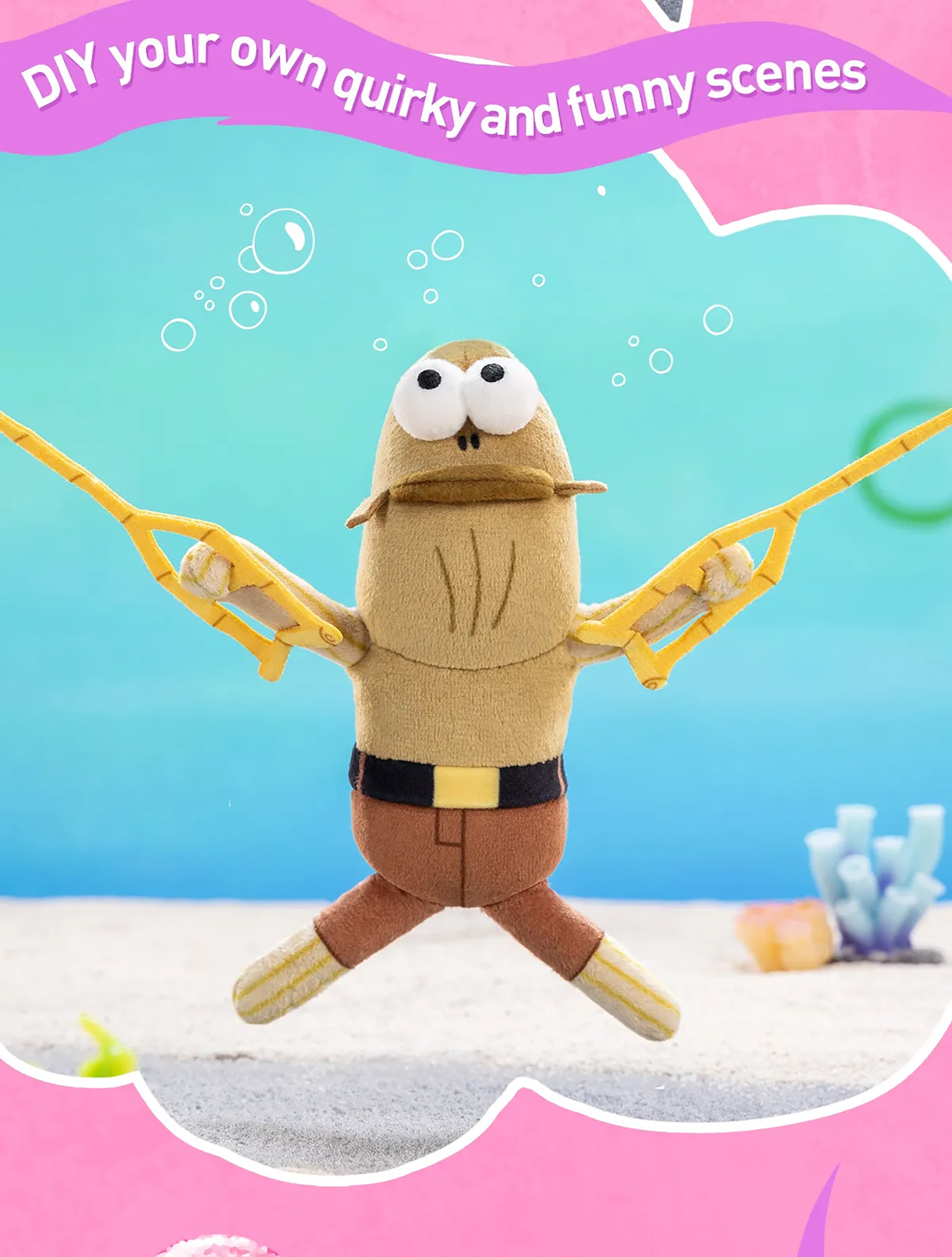 POP MART Residents of Bikini Bottom Part 2 Whimsical Plush Pendant Blind Box