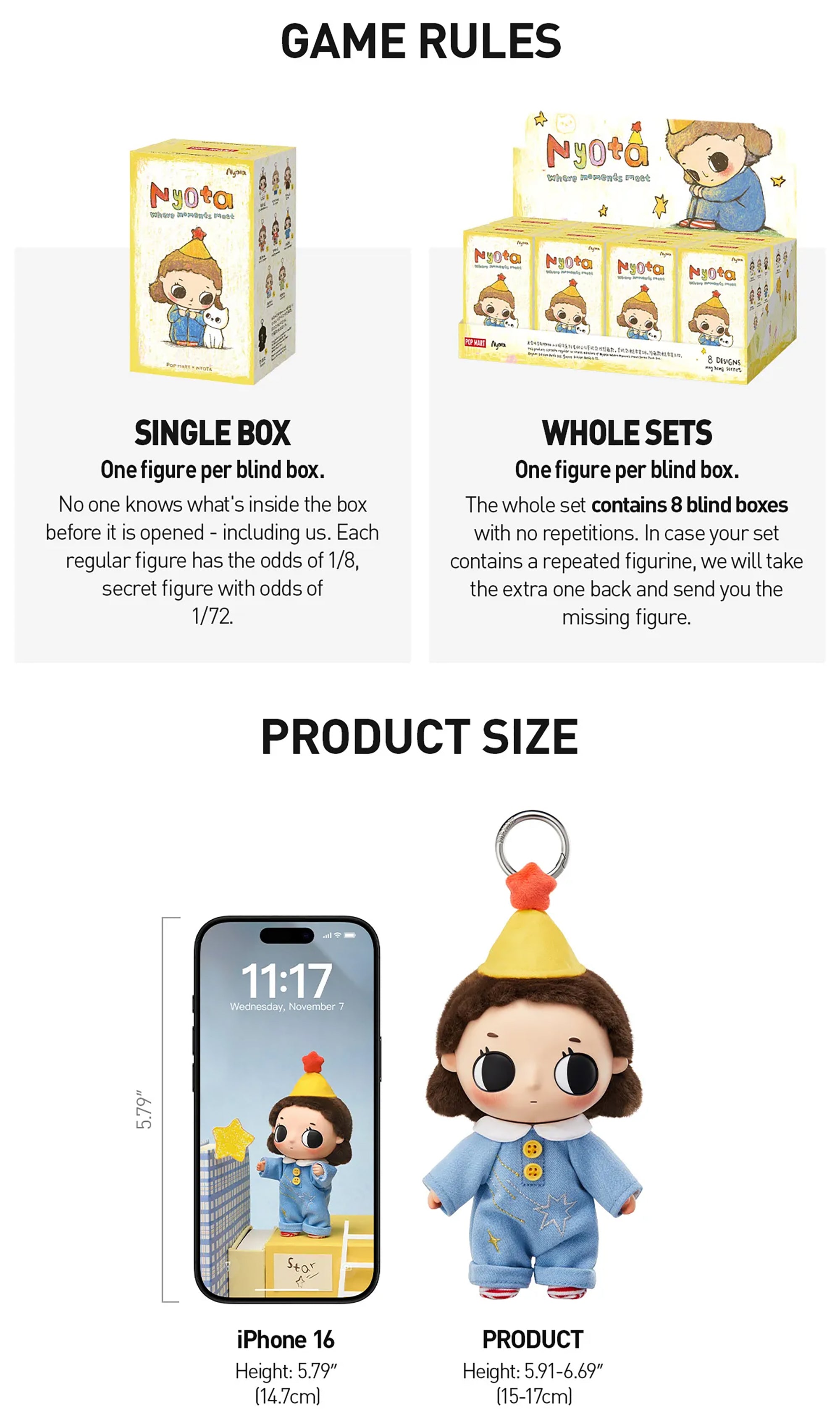 Nyota Where Moments Meet Series Plush Doll Blind Box
