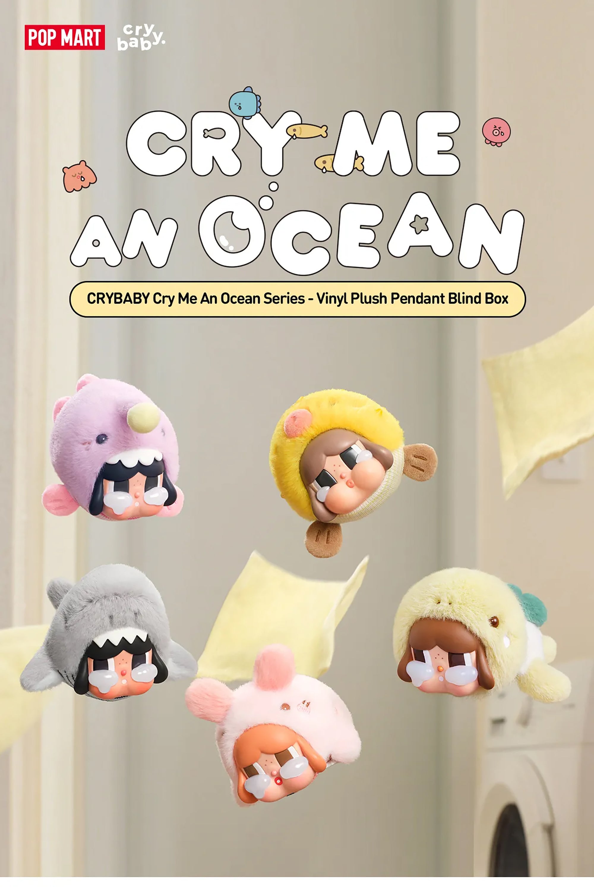 CRYBABY Cry Me An Ocean Series Vinyl Plush Pendant Blind Box