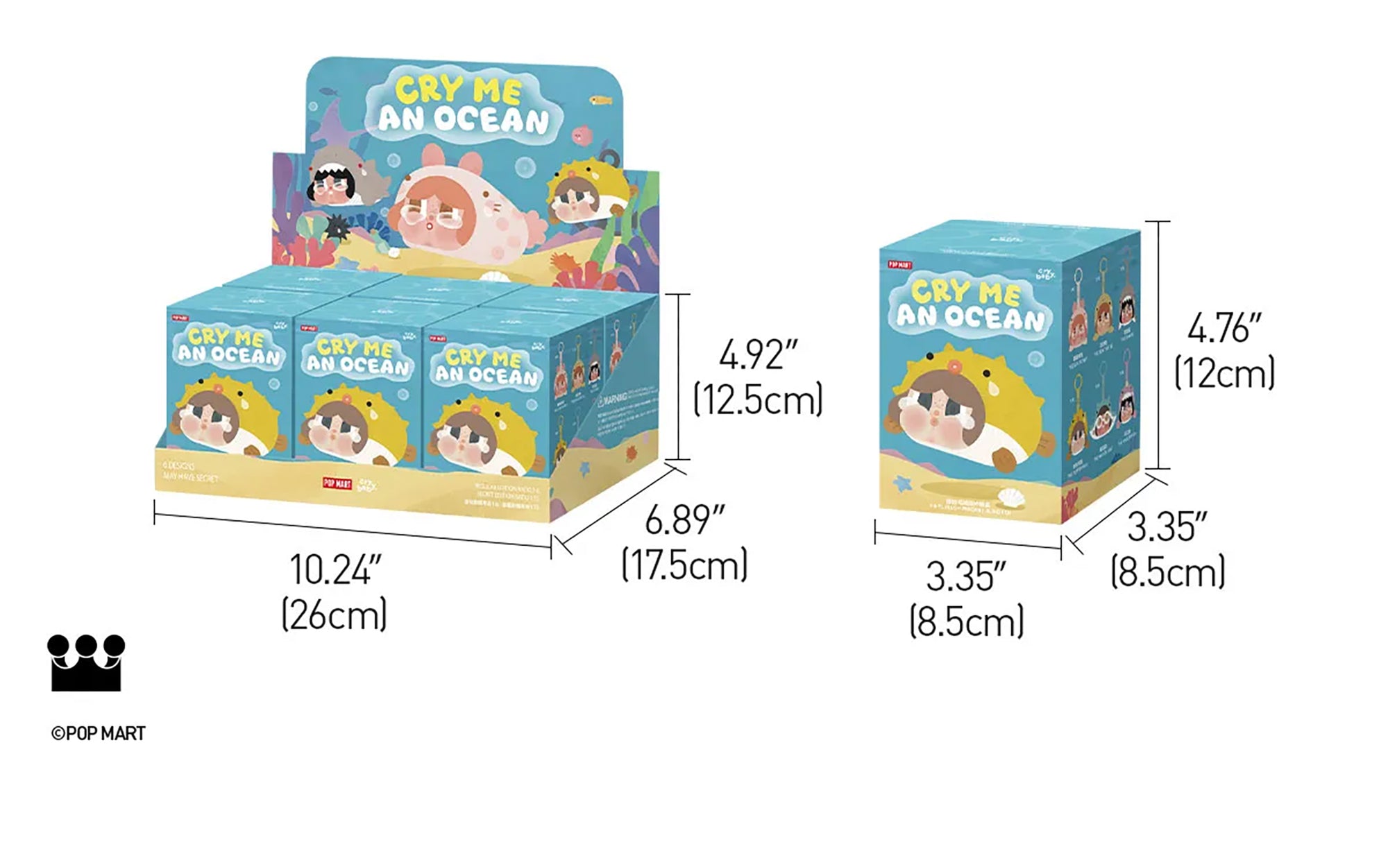 CRYBABY Cry Me An Ocean Series Vinyl Plush Pendant Blind Box