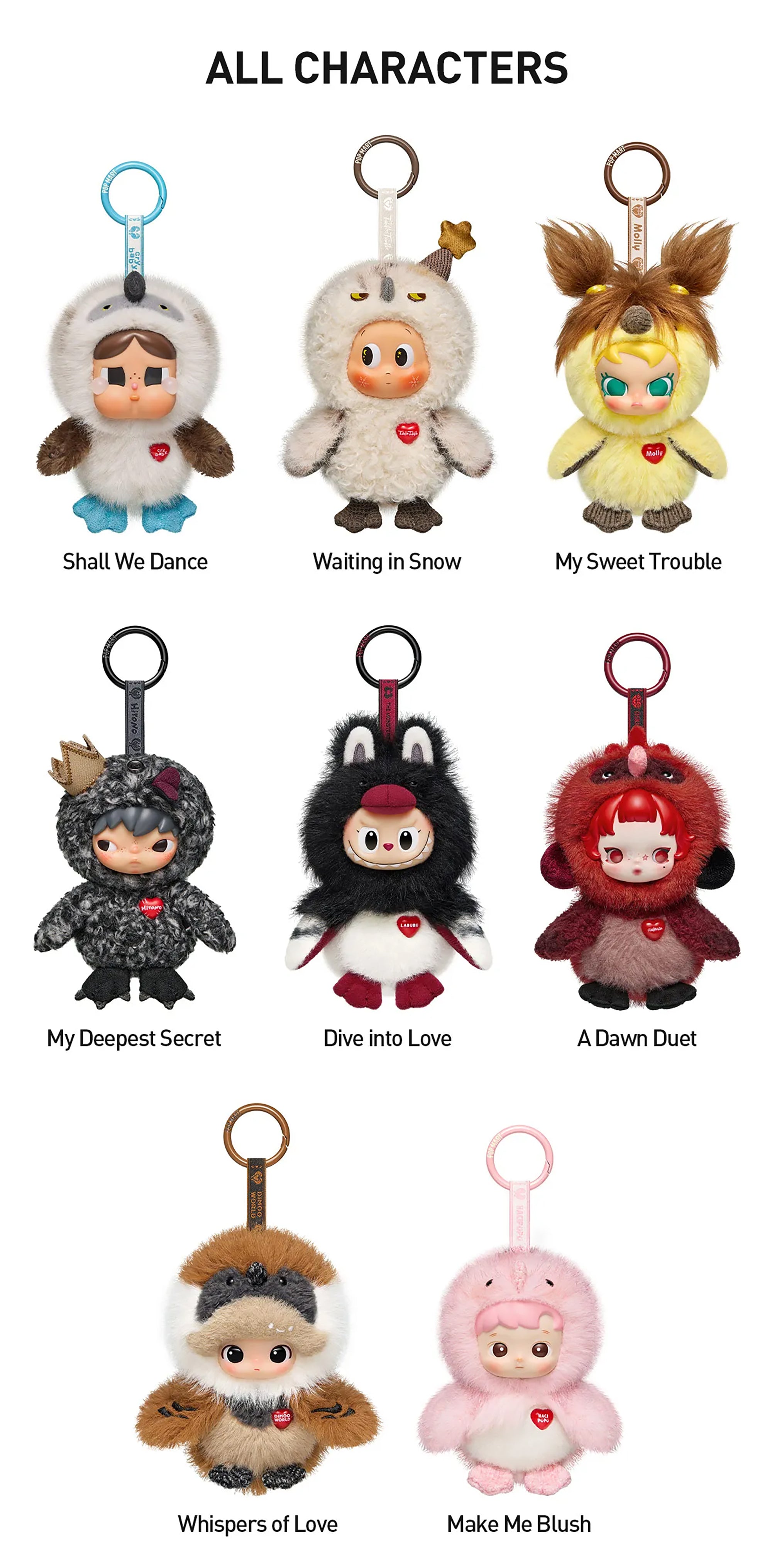 POP MART Dear Birds Series Plush Pendant Blind Box
