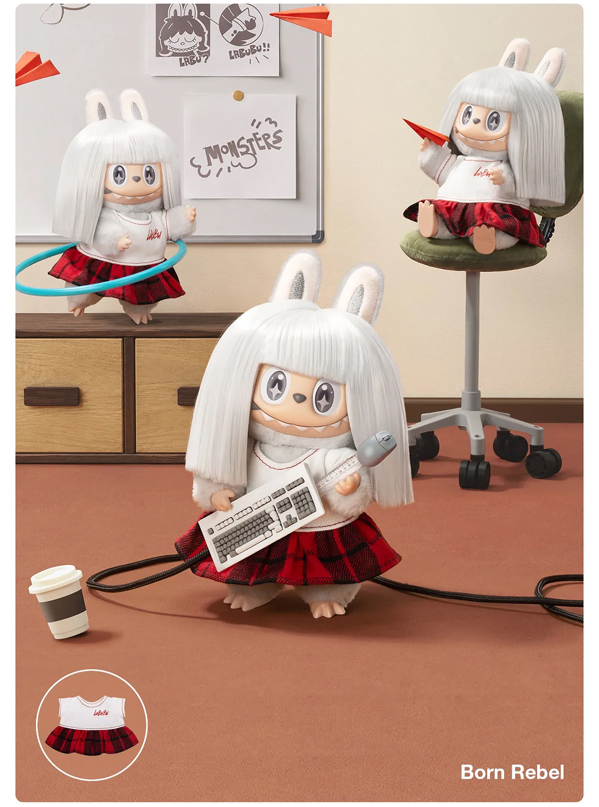 THE MONSTERS (Labubu) - Hair Salon Series Vinyl Plush Pendant Blind Box