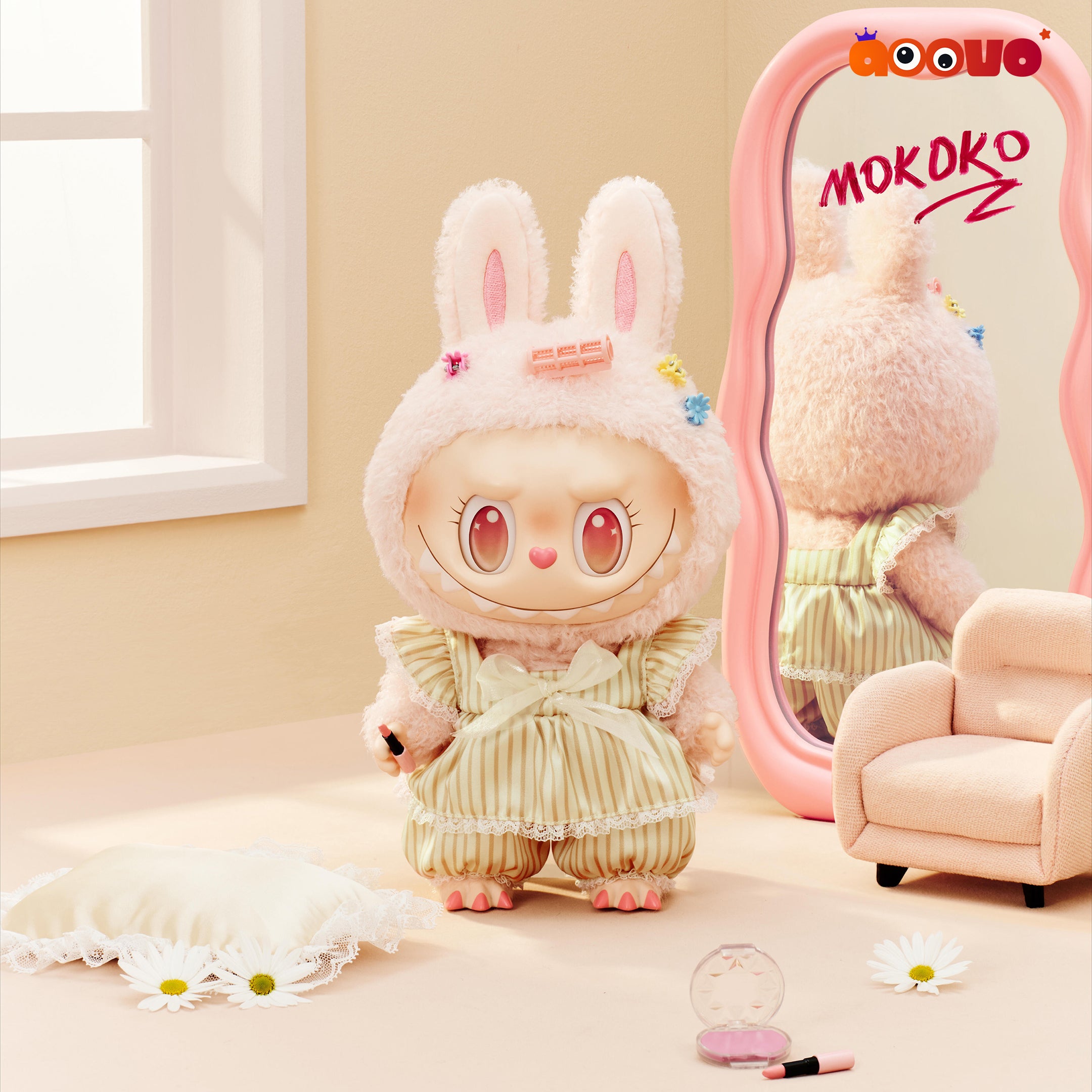 THE MONSTERS (Mokoko) - Wake Up Mokoko Vinyl Plush Doll Gift Box