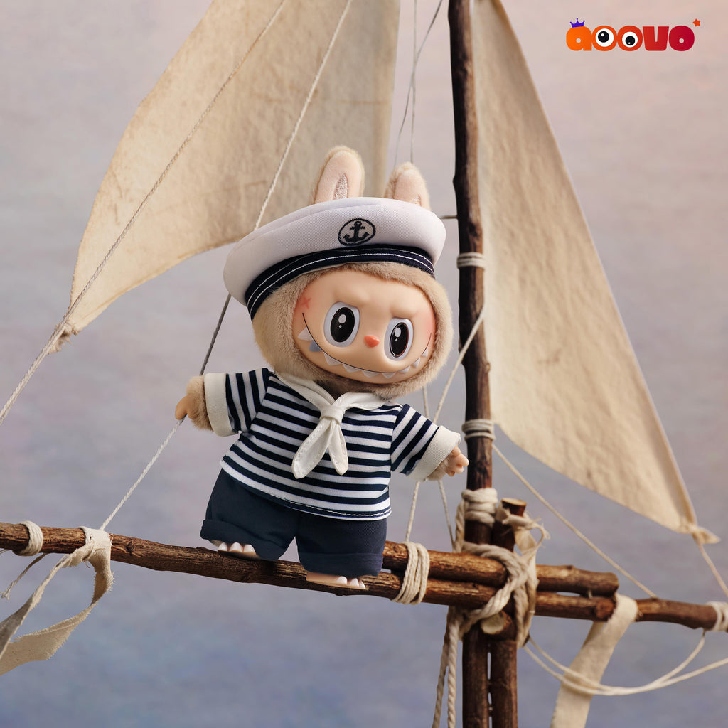 THE MONSTERS Labubu Sailor (POP LAND LIMITED) - De Vliegende Labubu Vinyl Plush Pendant