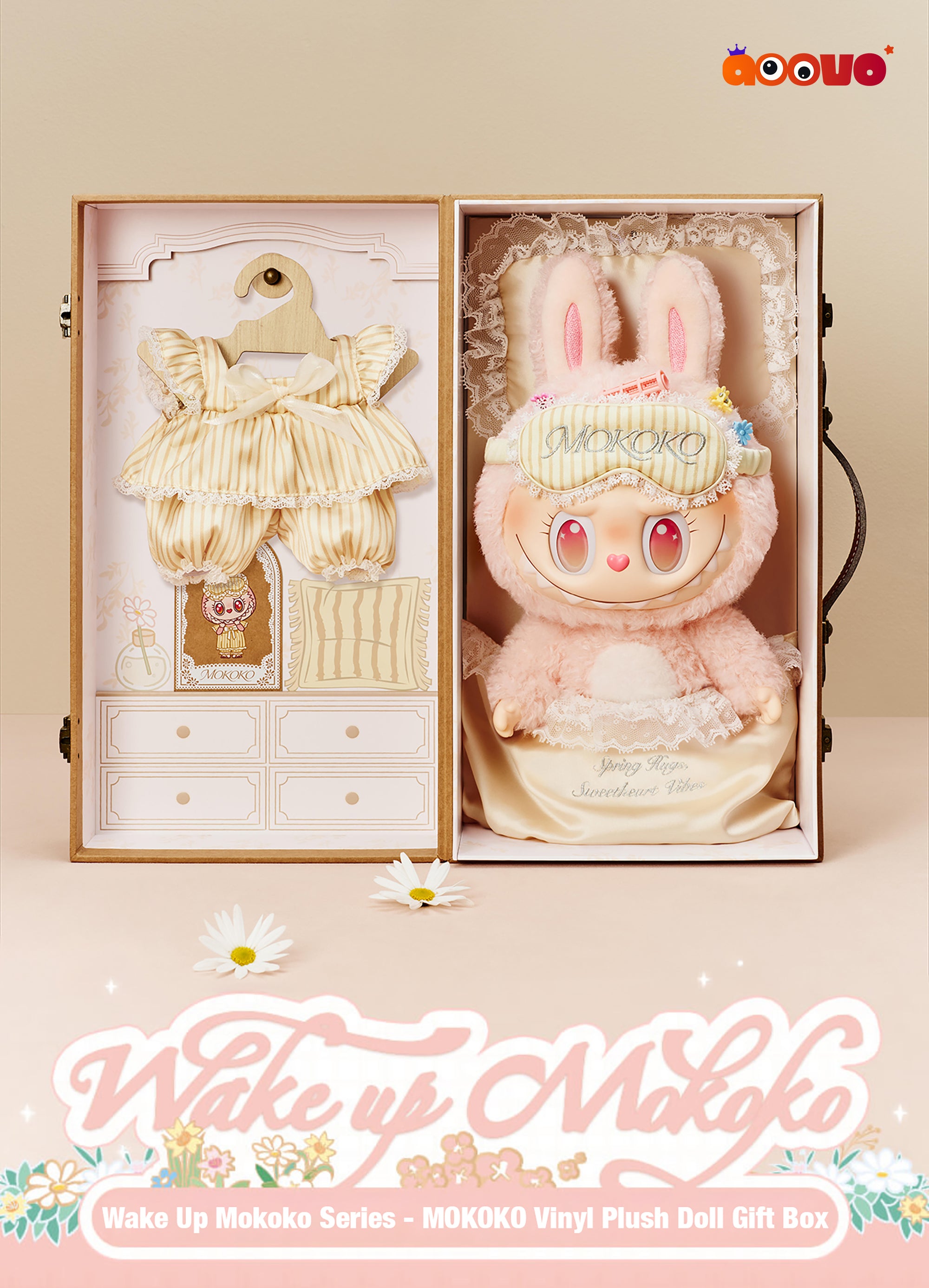 THE MONSTERS (Mokoko) - Wake Up Mokoko Vinyl Plush Doll Gift Box