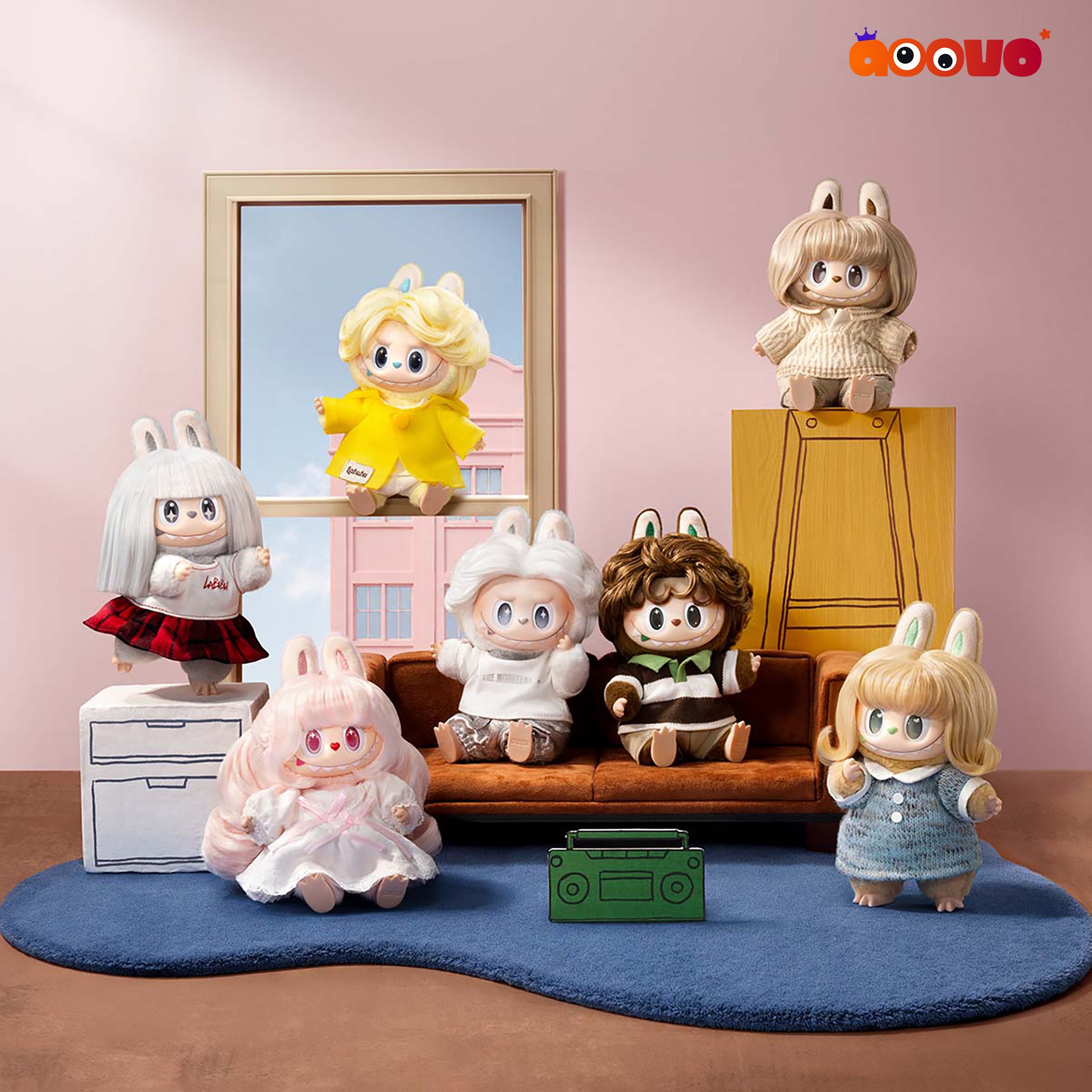 THE MONSTERS (Labubu) - Hair Salon Series Vinyl Plush Pendant Blind Box