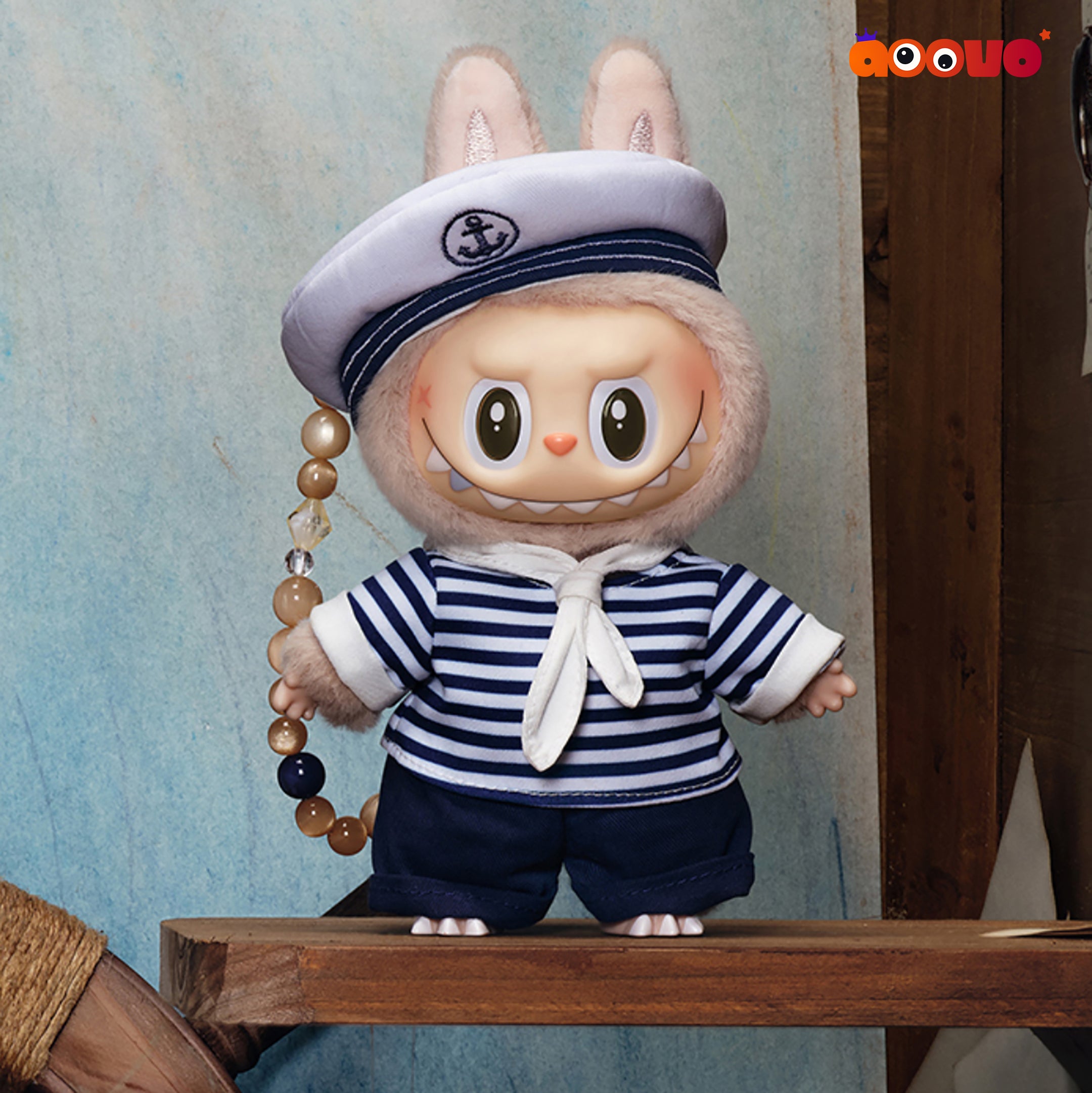 THE MONSTERS Labubu Sailor (POP LAND LIMITED) - De Vliegende Labubu Vinyl Plush Pendant