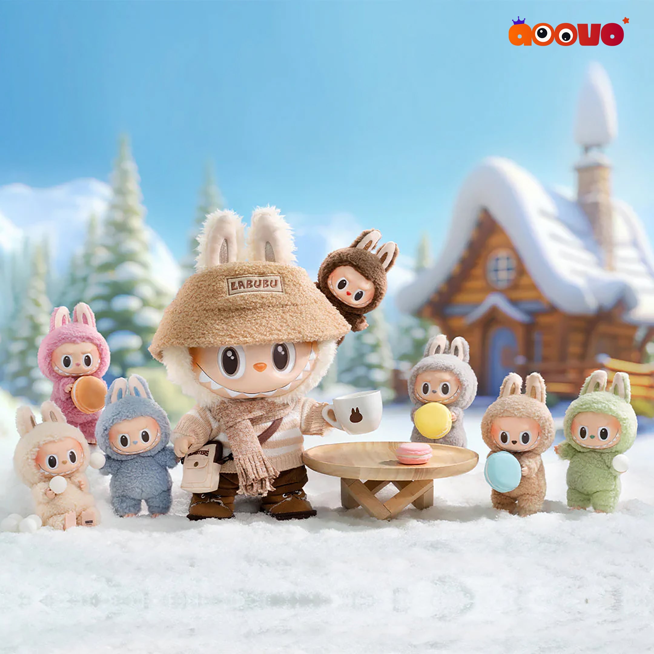 THE MONSTERS (Labubu) Exciting Macaron Vinyl Face Blind Box | Aoovo