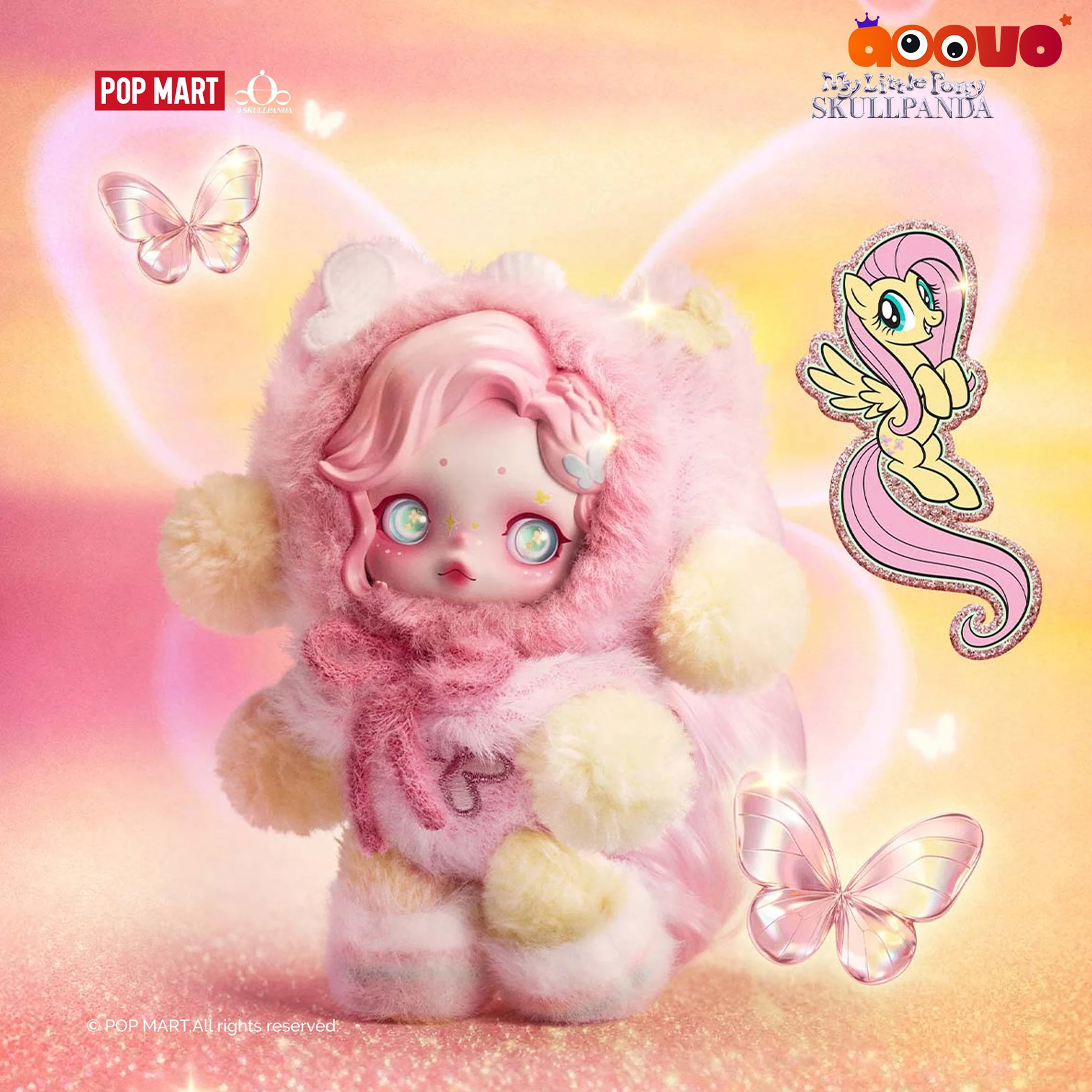 SKULLPANDA × My Little Pony Series Plush Doll Pendant Blind Box