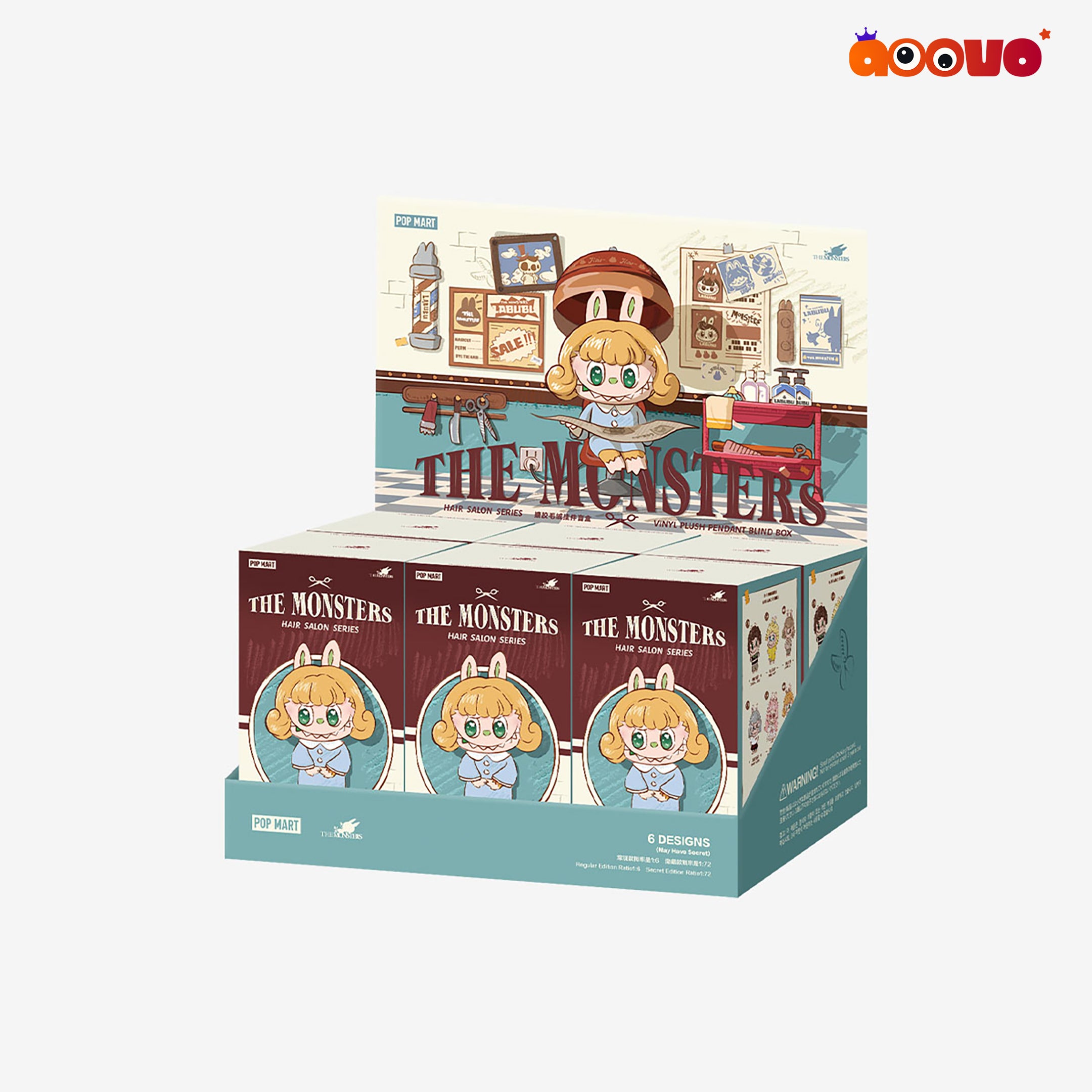 THE MONSTERS (Labubu) - Hair Salon Series Vinyl Plush Pendant Blind Box
