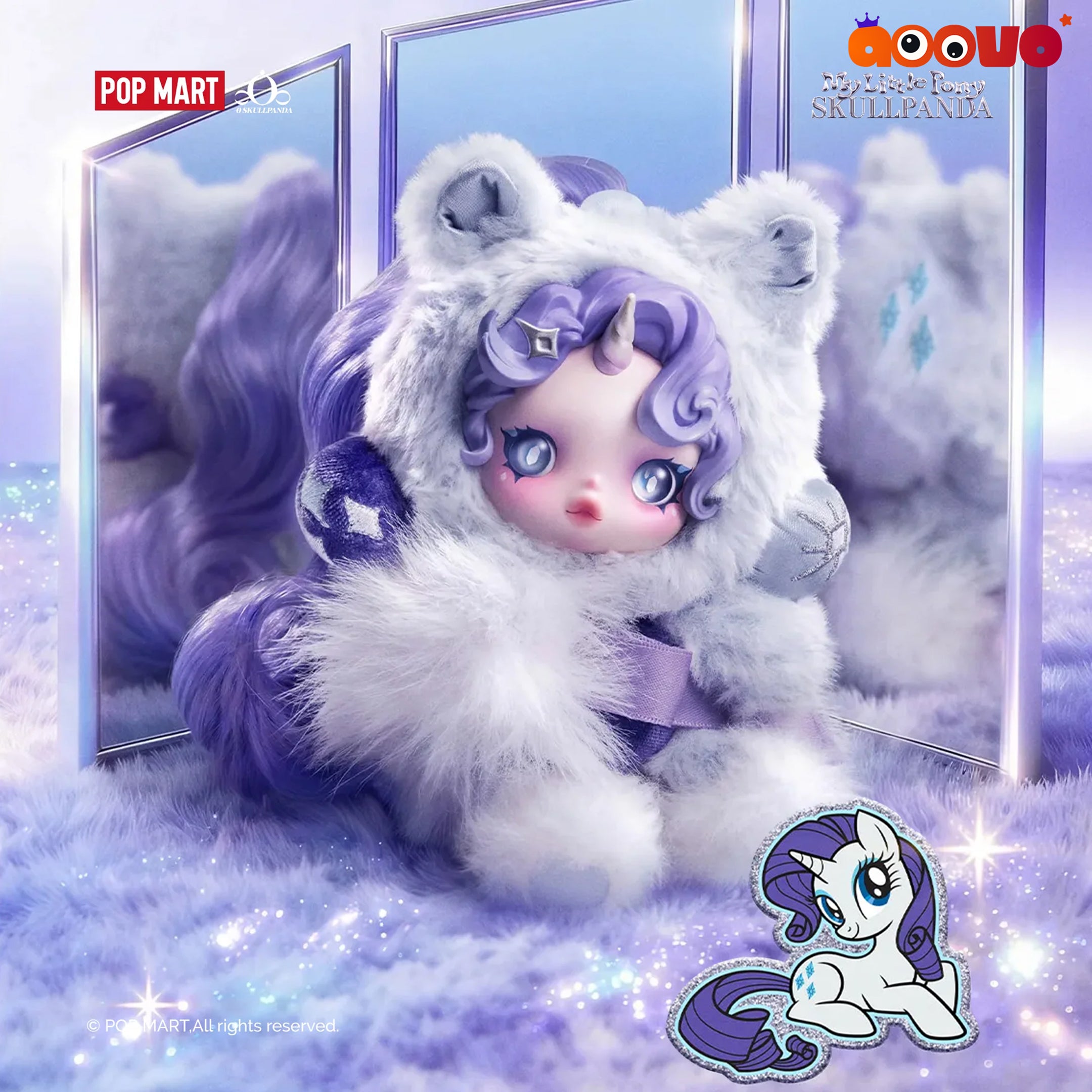 SKULLPANDA × My Little Pony Series Plush Doll Pendant Blind Box