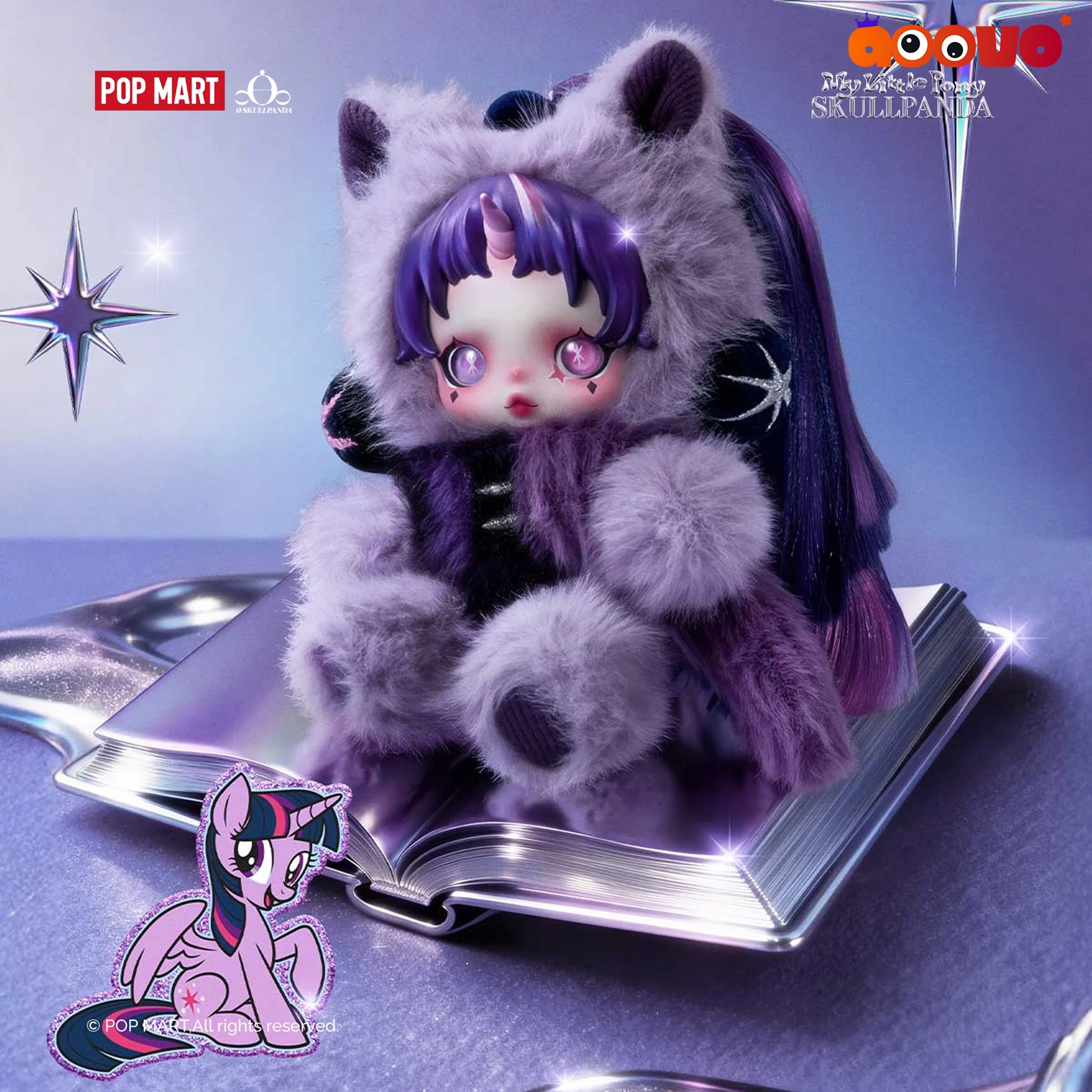 SKULLPANDA × My Little Pony Series Plush Doll Pendant Blind Box