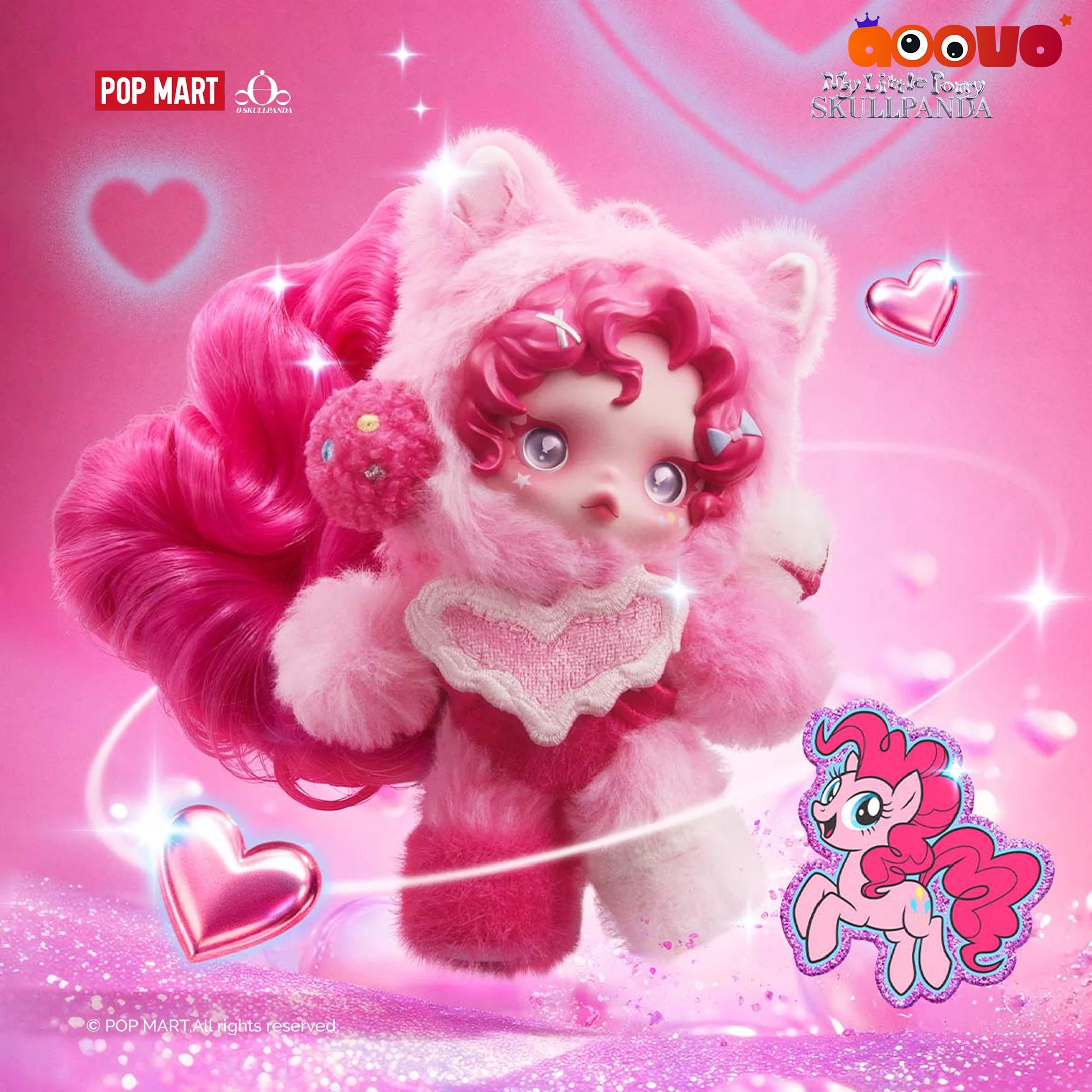 SKULLPANDA × My Little Pony Series Plush Doll Pendant Blind Box