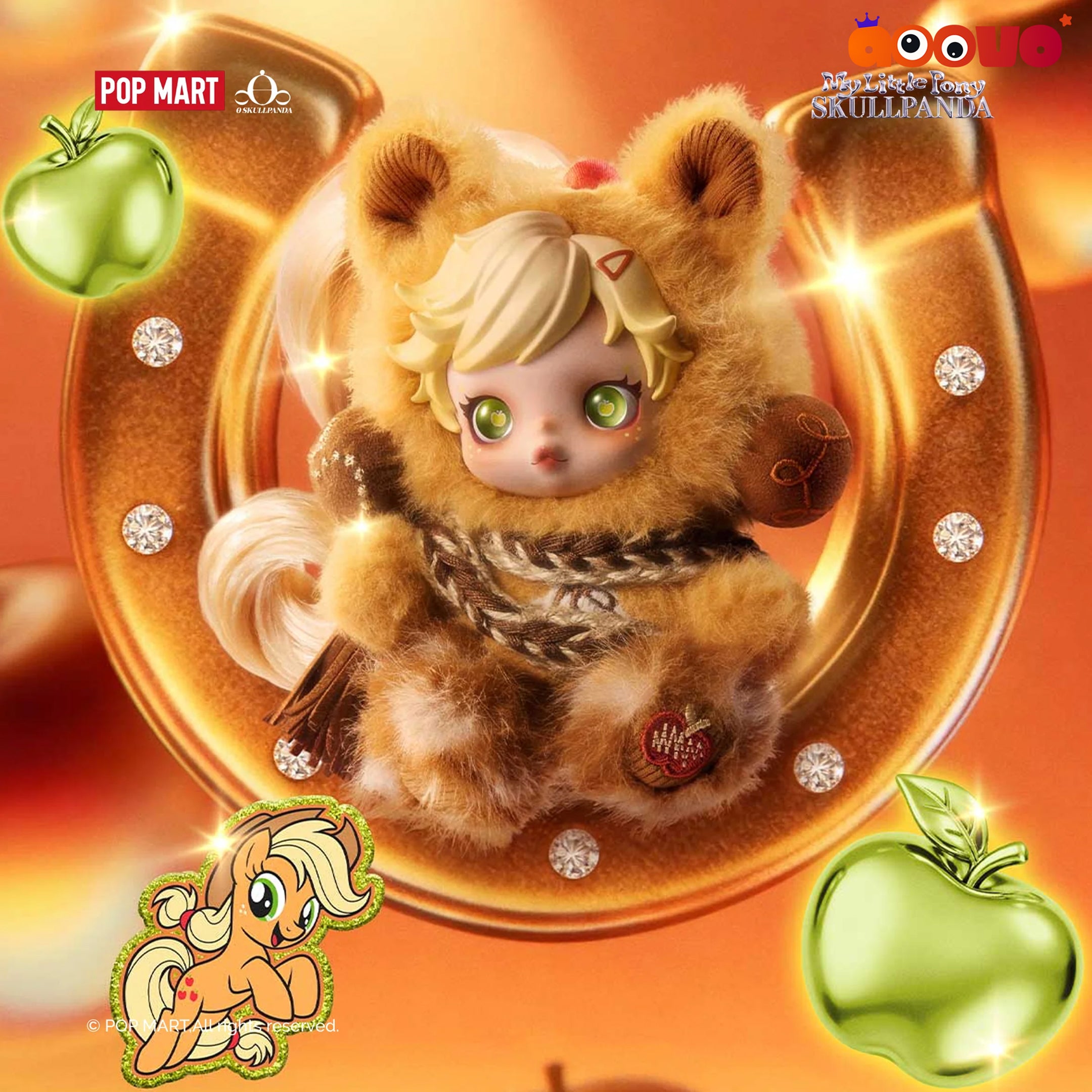 SKULLPANDA × My Little Pony Series Plush Doll Pendant Blind Box